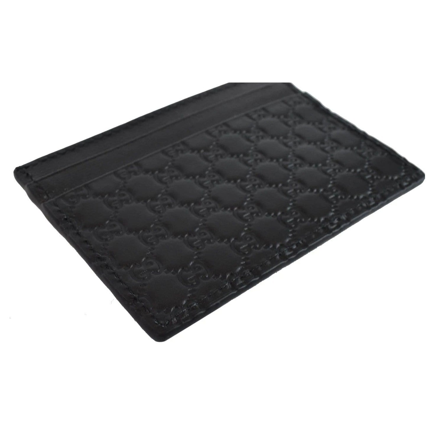 GUCCI  Microguccissima Card Case Black 476010
