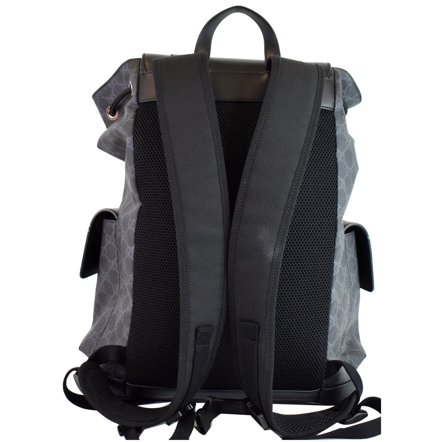 GUCCI GG Supreme Microfiber Backpack Bag 495563 Black