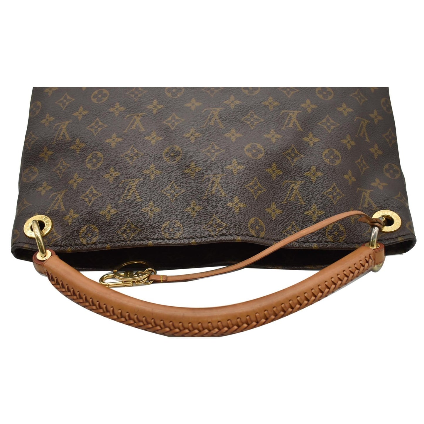 LOUIS VUITTON Artsy MM Monogram Canvas Hobo Bag Brown