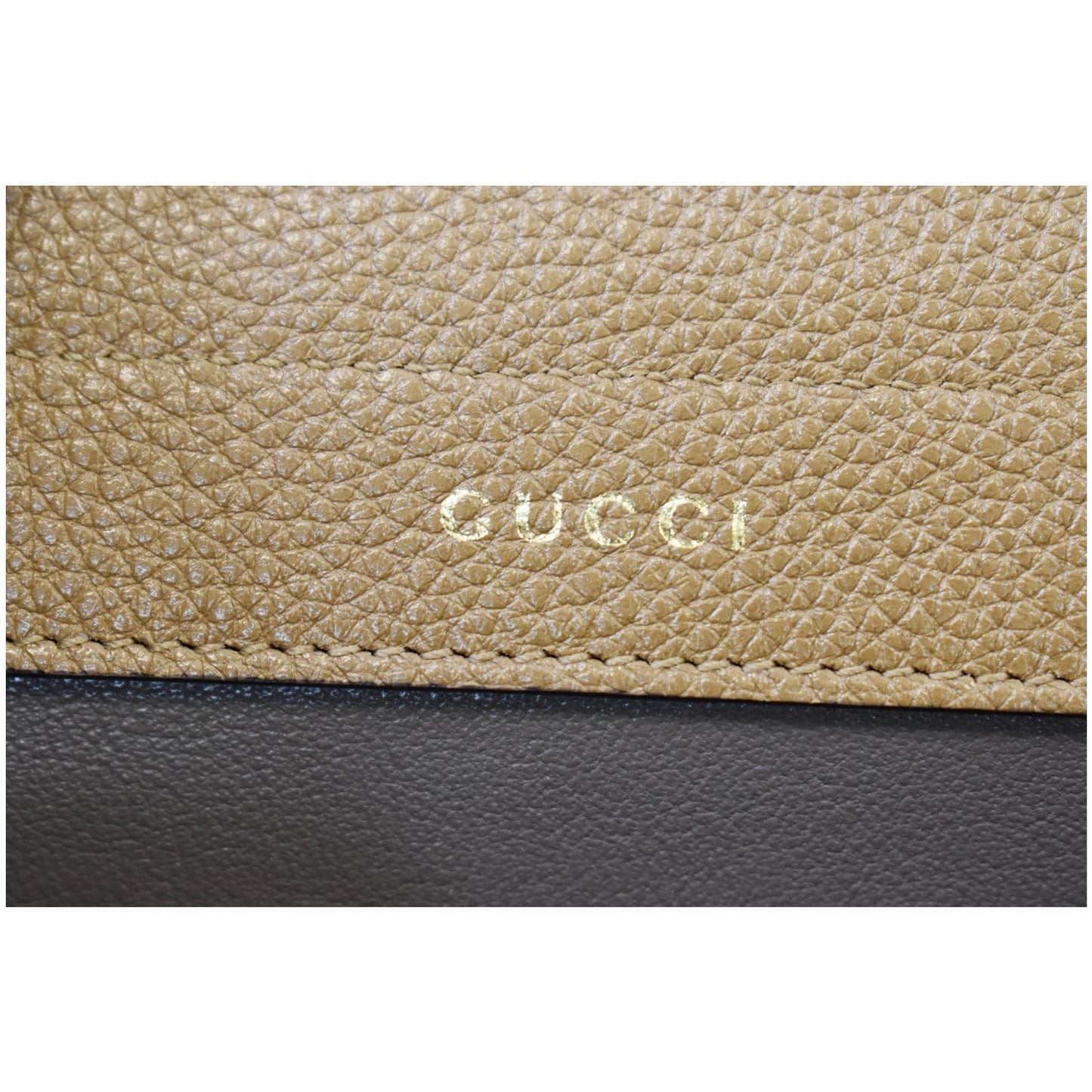 GUCCI Medium Zumi Grainy Leather Top Handle Bag Taupe 564714