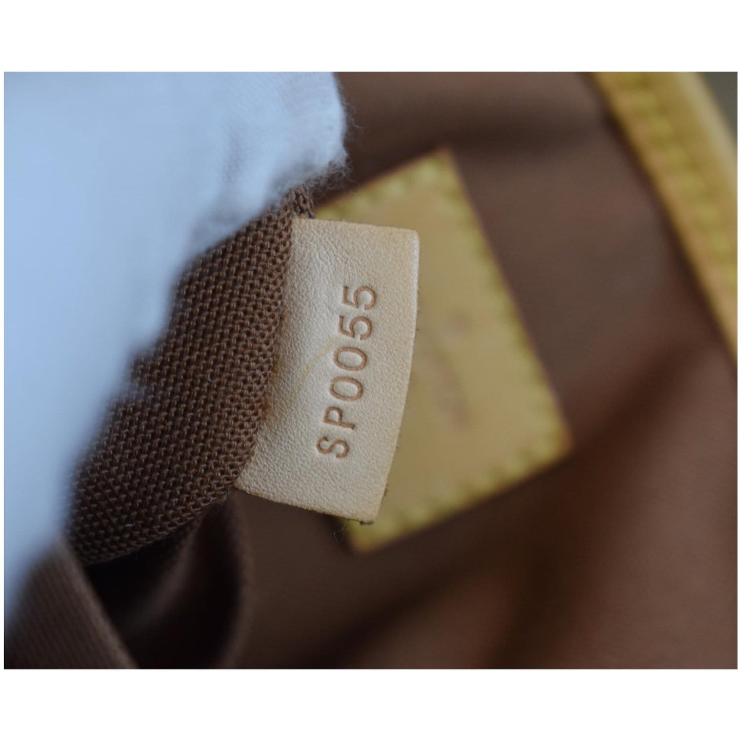 LOUIS VUITTON Batignolles Vertical Monogram Canvas Tote Bag Brown