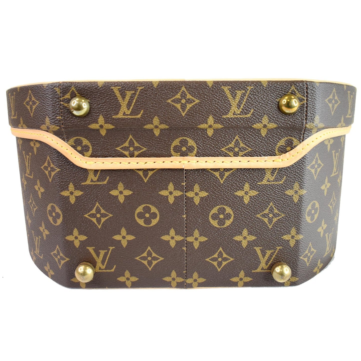 LOUIS VUITTON Hat Box 40 Monogram Canvas Travel Bag Brown