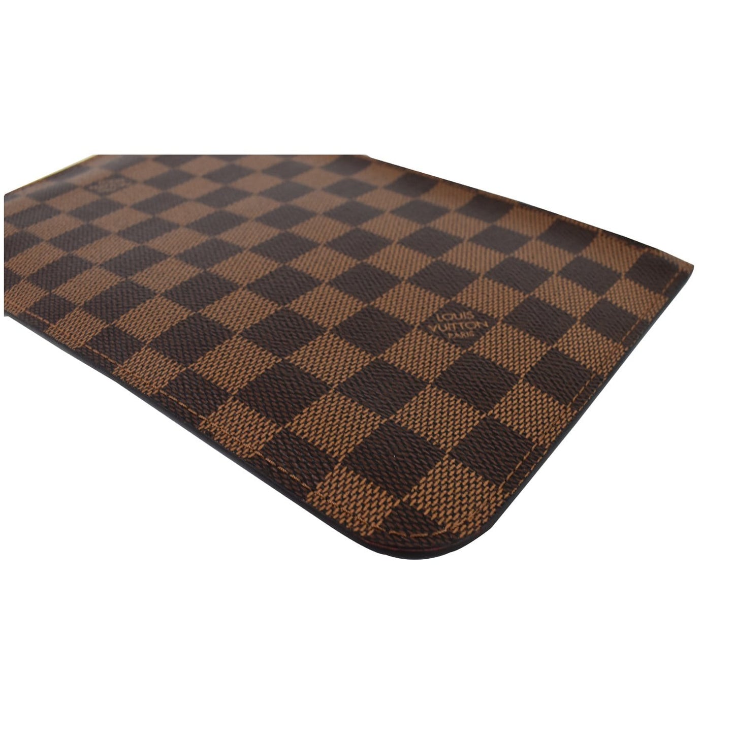 LOUIS VUITTON Pochette Wristlet Pouch Damier Ebene Neverfull GM Brown