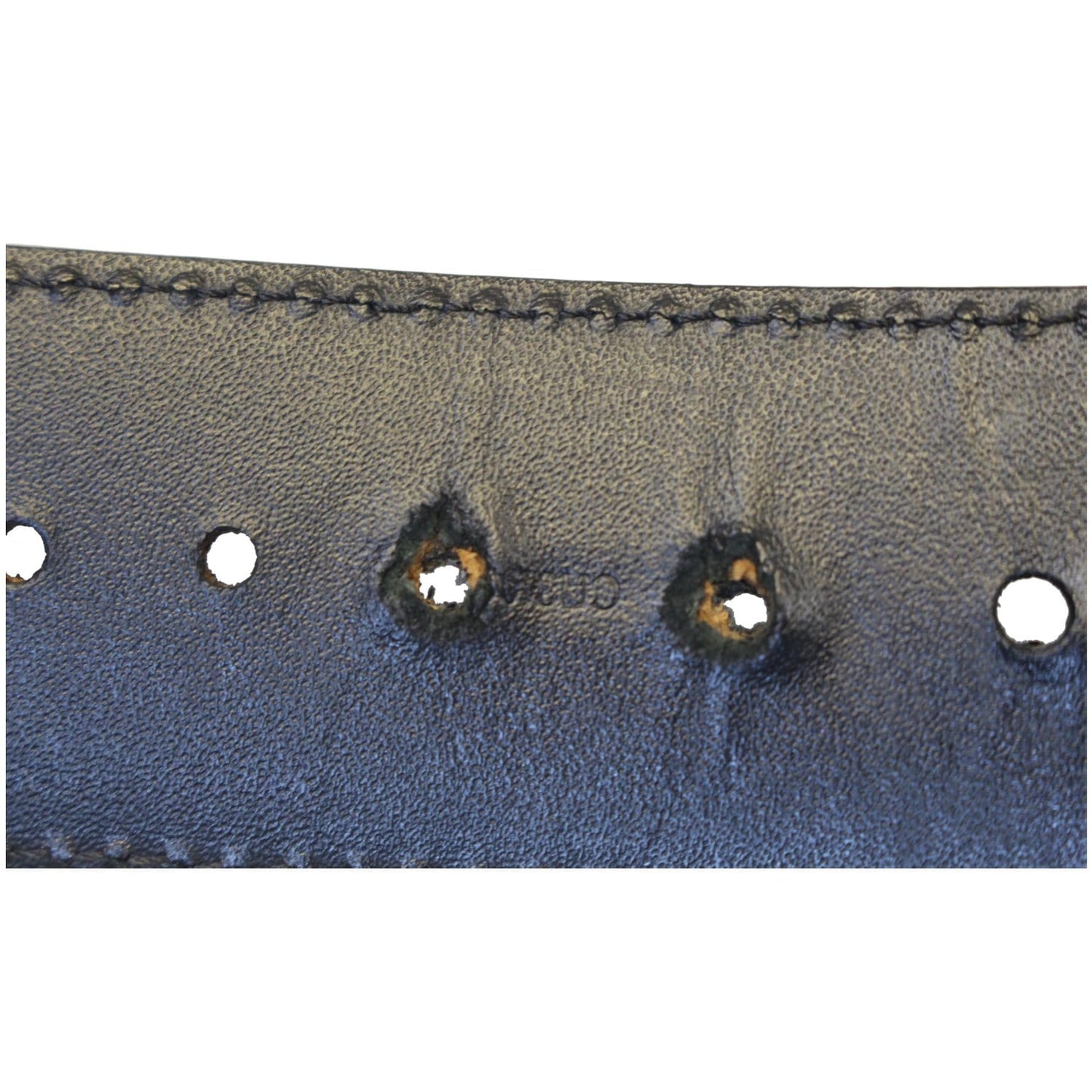 LOUIS VUITTON Damier Ebene LV Initials Belt Black