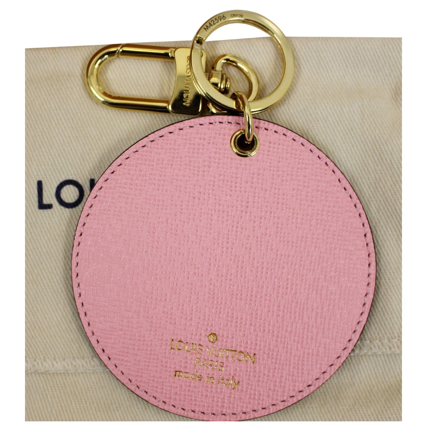 LOUIS VUITTON Jungle Print Key Holder Bag Charm