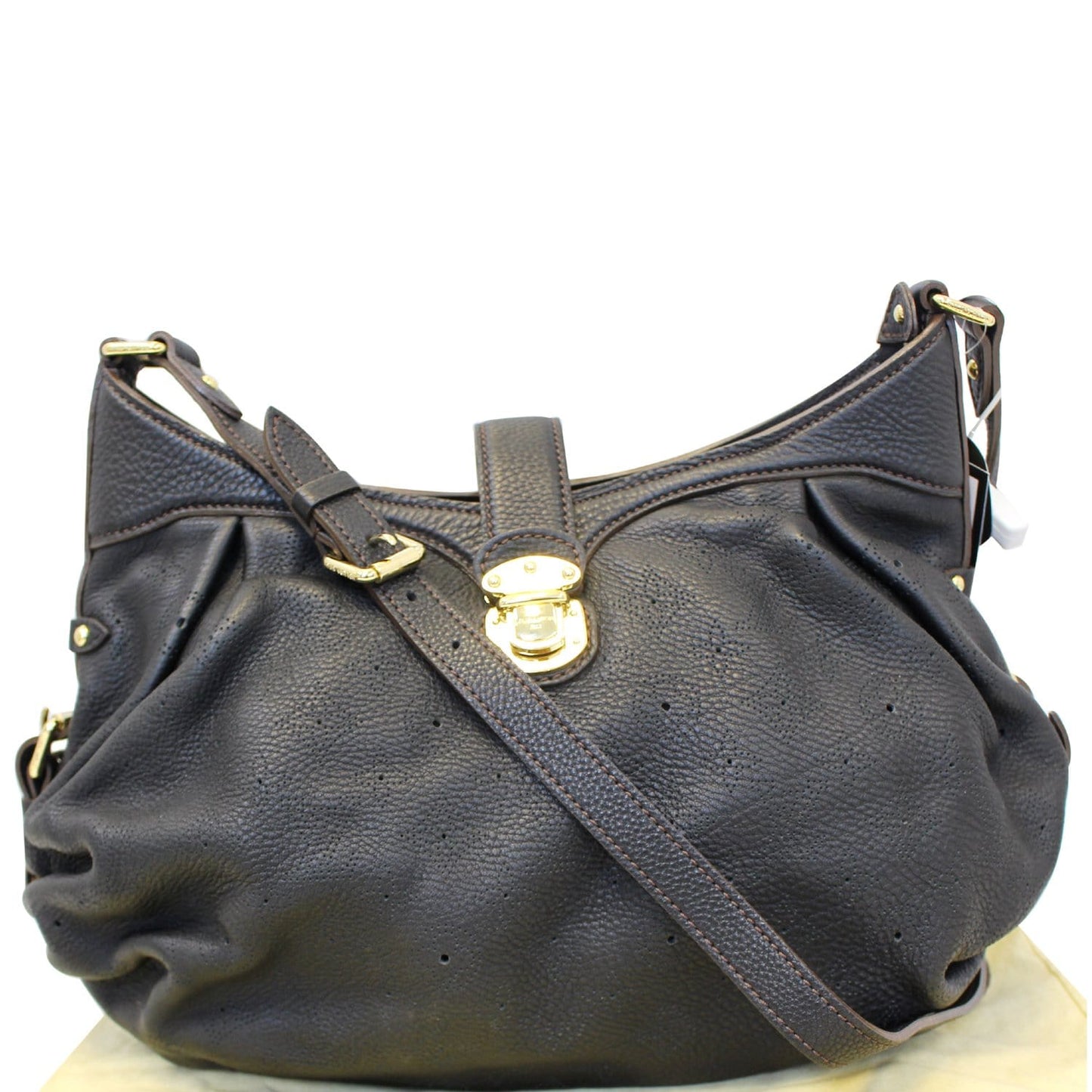 LOUIS VUITTON Mahina XS Monogram Black Leather Shoulder Bag - Sale