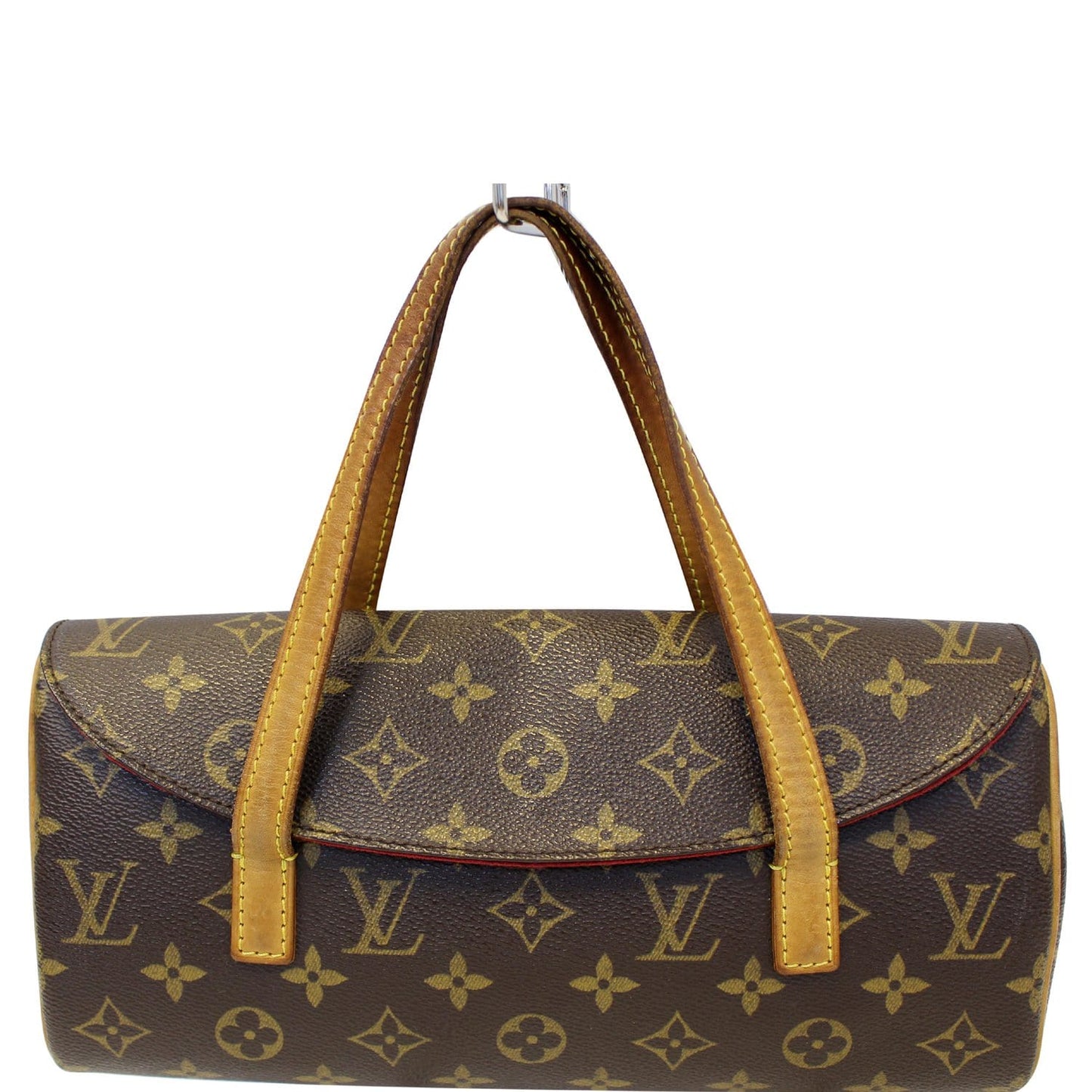 LOUIS VUITTON  Sonatine Monogram Canvas Satchel Bag Brown