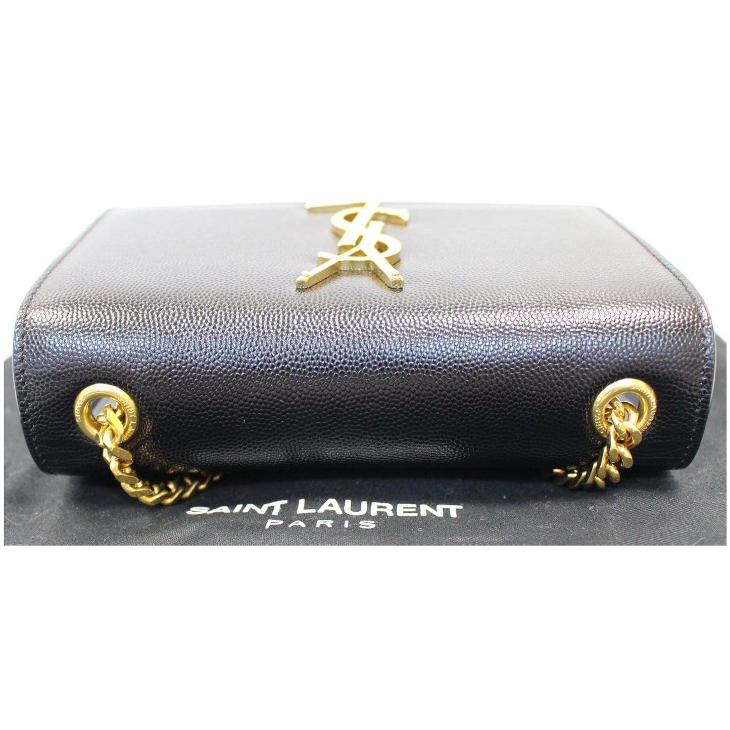 YVES SAINT LAURENT Kate Small Grain De Poudre Crossbody Bag Black