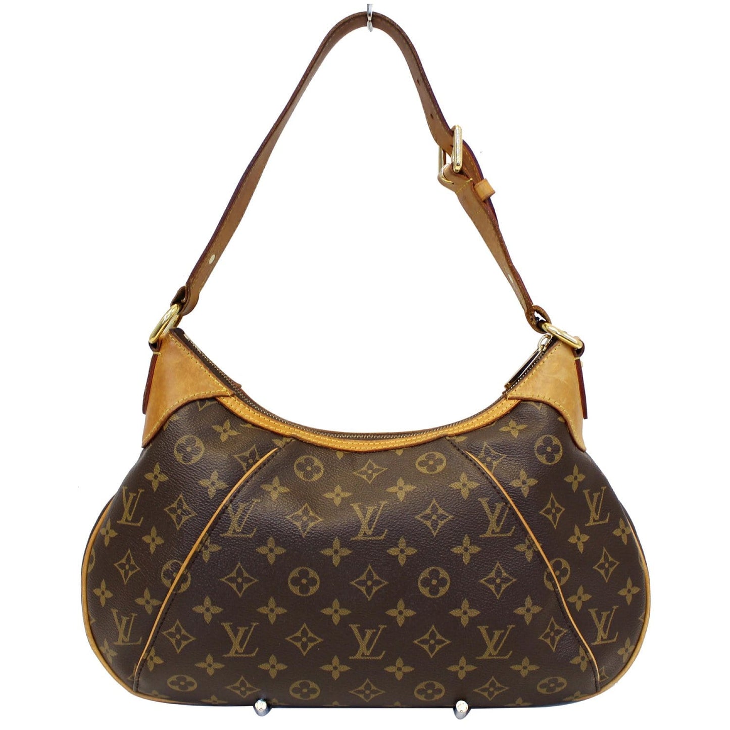 LOUIS VUITTON Thames PM Monogram Canvas Shoulder Bag Brown