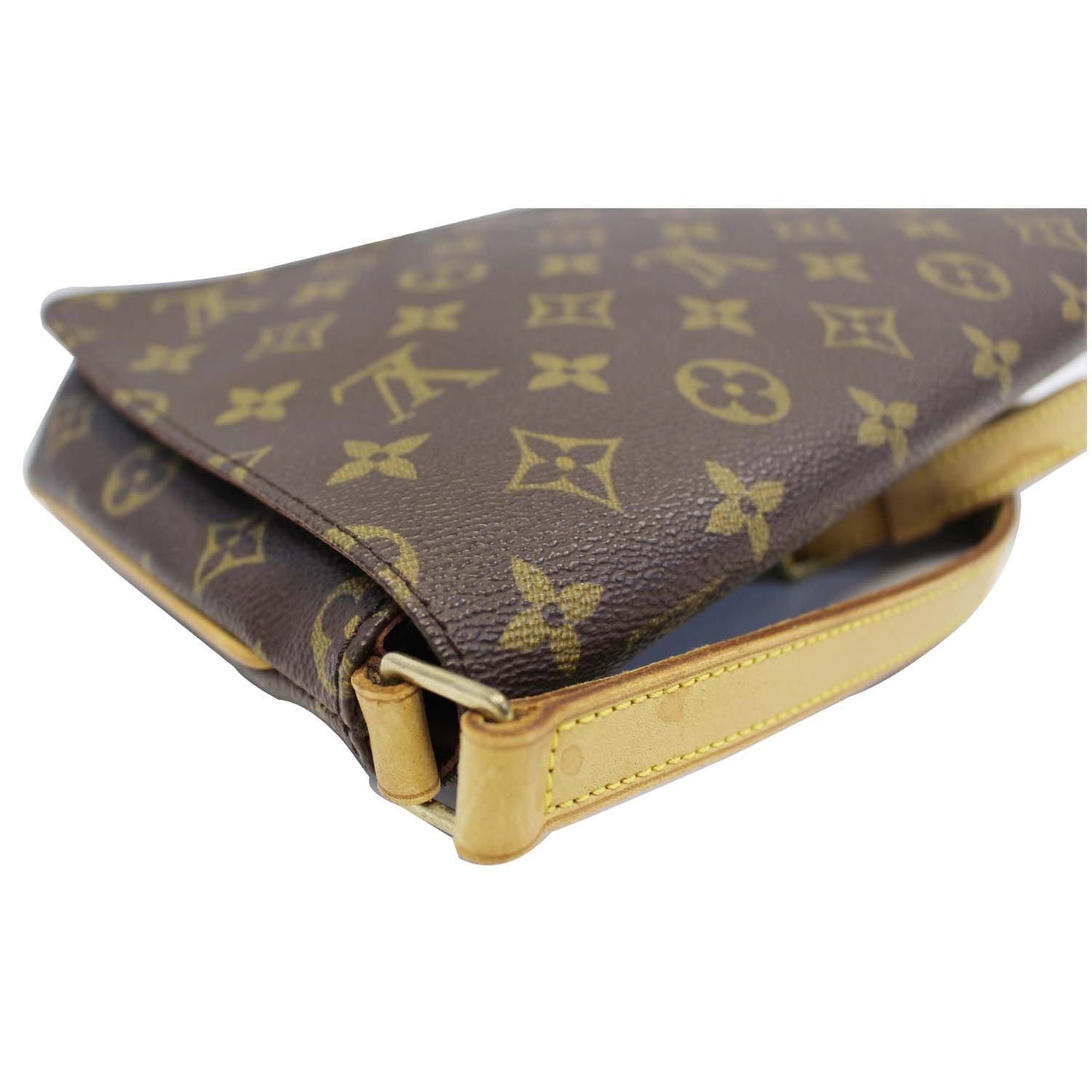 LOUIS VUITTON Musette Tango Monogram Canvas Short Strap Shoulder Bag Brown