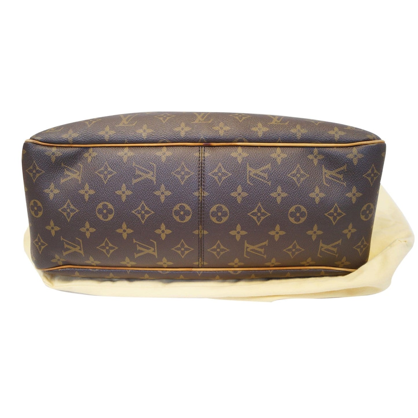 LOUIS VUITTON Delightful MM Monogram Canvas Shoulder Bag Brown
