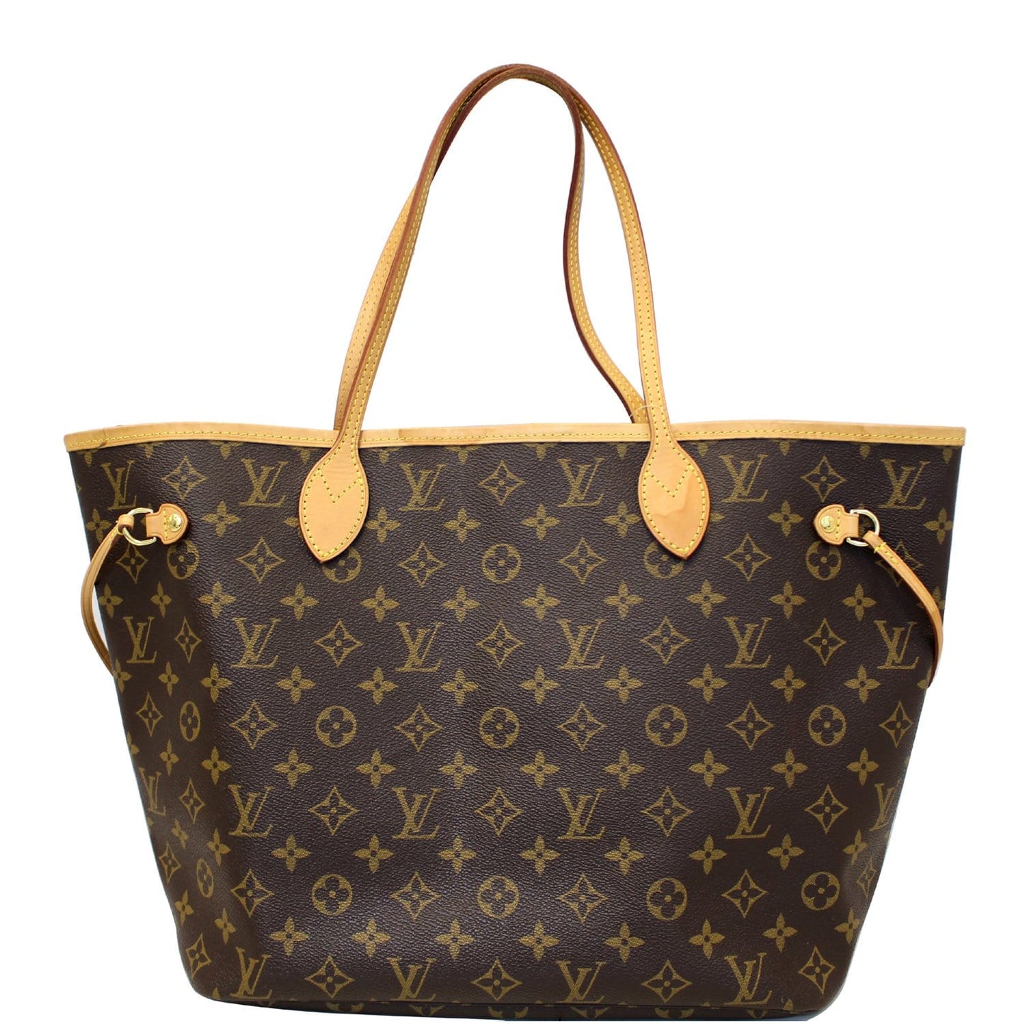 LOUIS VUITTON Neverfull MM Monogram Canvas Tote Bag Fuchsia