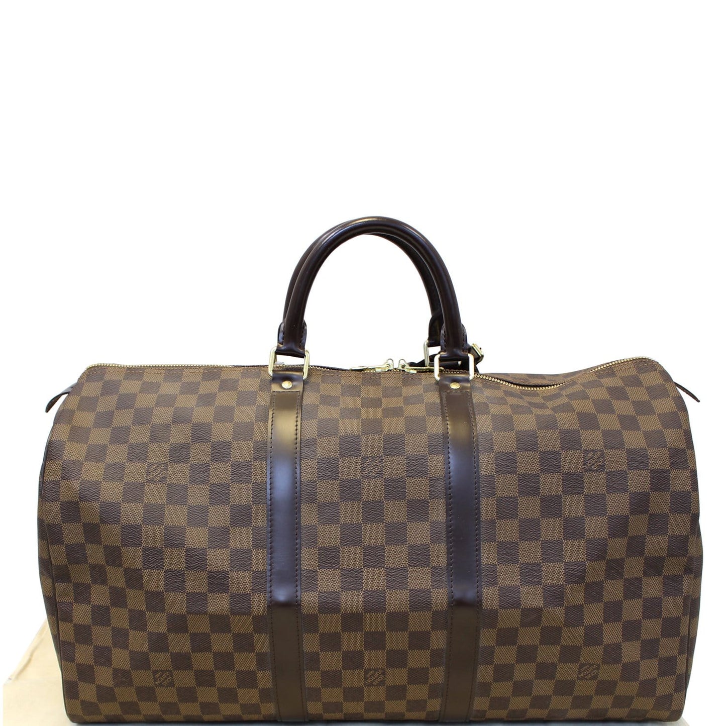LOUIS VUITTON Keepall 50 Damier Ebene Boston Travel Bag