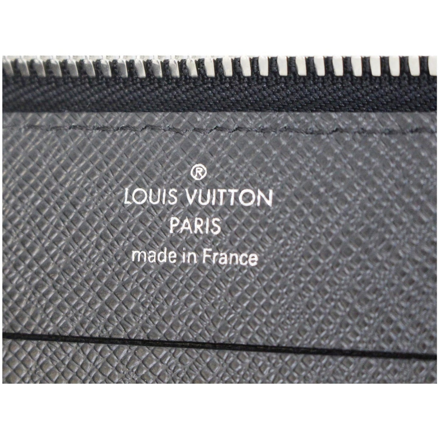 LOUIS VUITTON Vladimir Taiga Leather Document Clutch Bag Grey