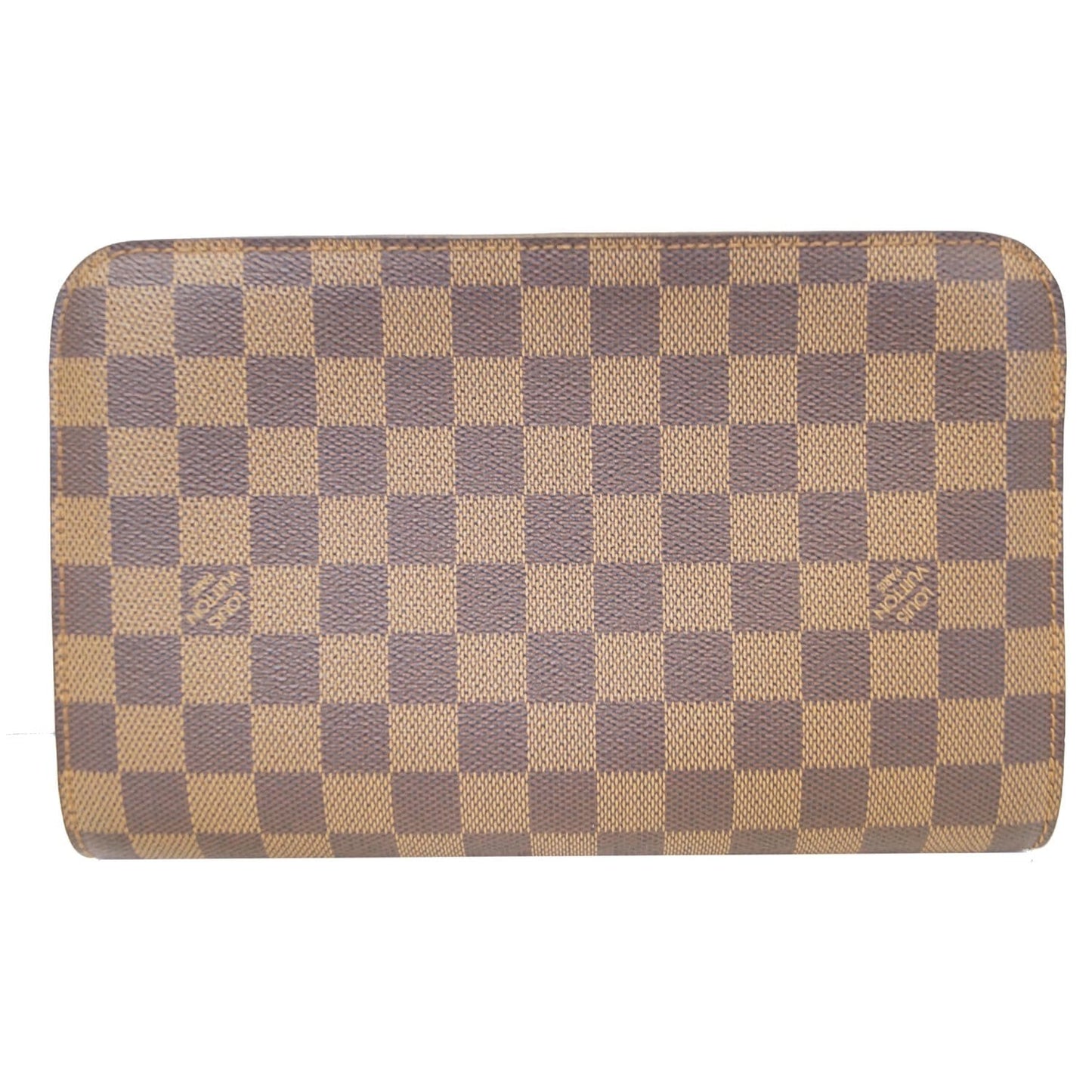LOUIS VUITTON Saint Louis Damier Ebene Clutch Brown