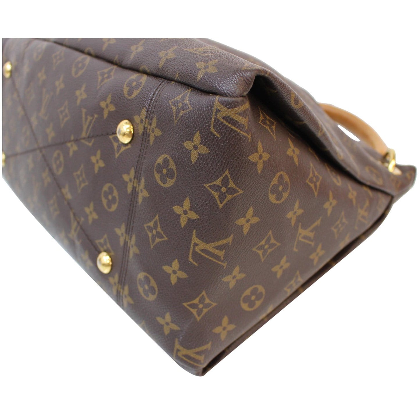 LOUIS VUITTON Artsy MM Monogram Canvas Shoulder Bag Brown