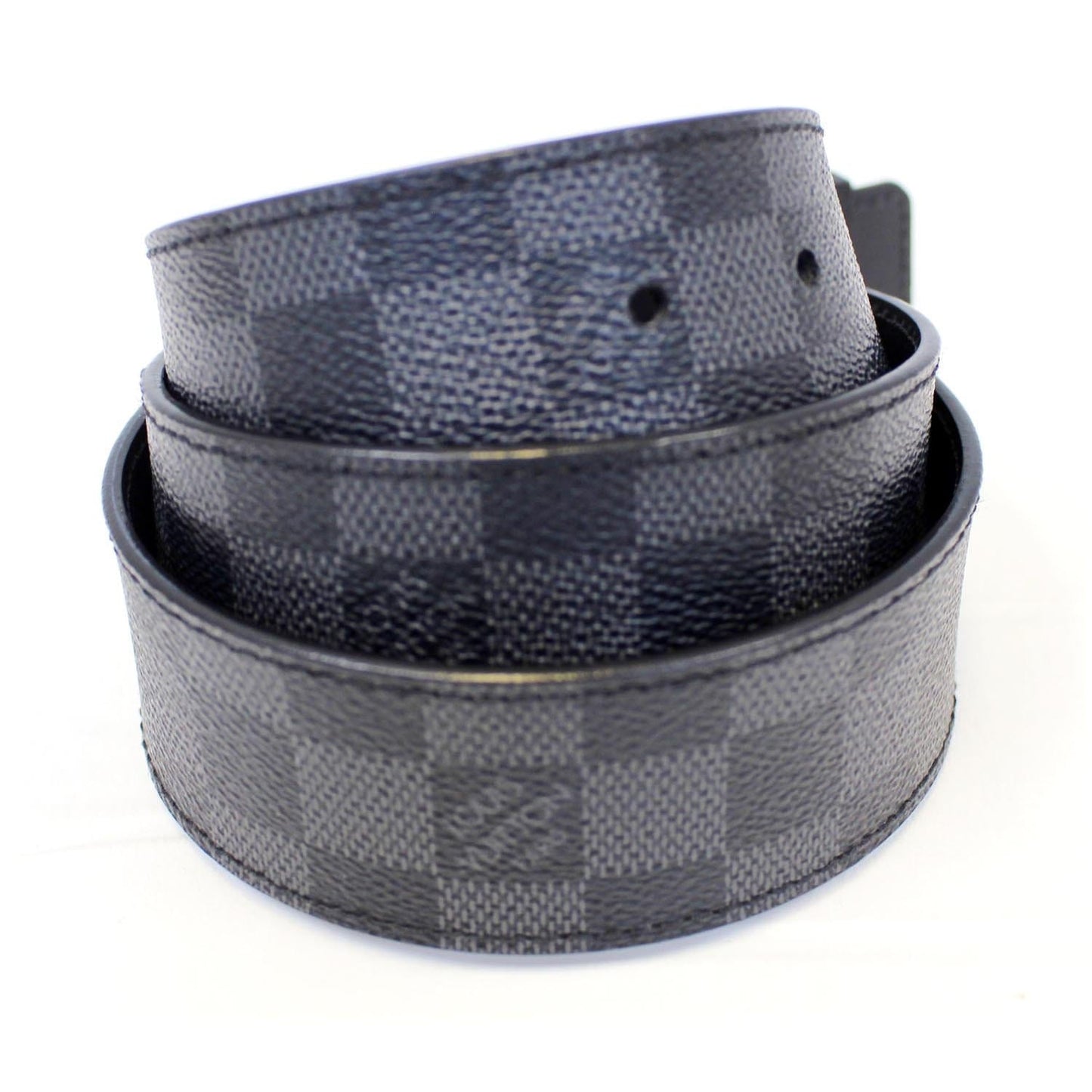 LOUIS VUITTON Damier Graphite LV Initiales Belt