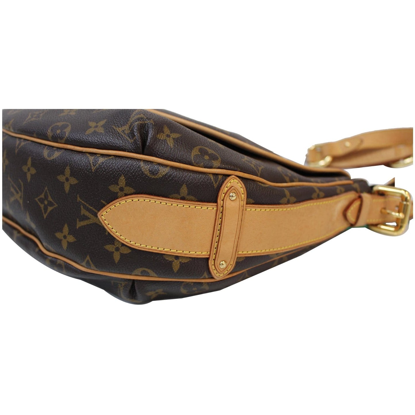 LOUIS VUITTON Tulum GM Monogram Canvas Shoulder Bag Brown
