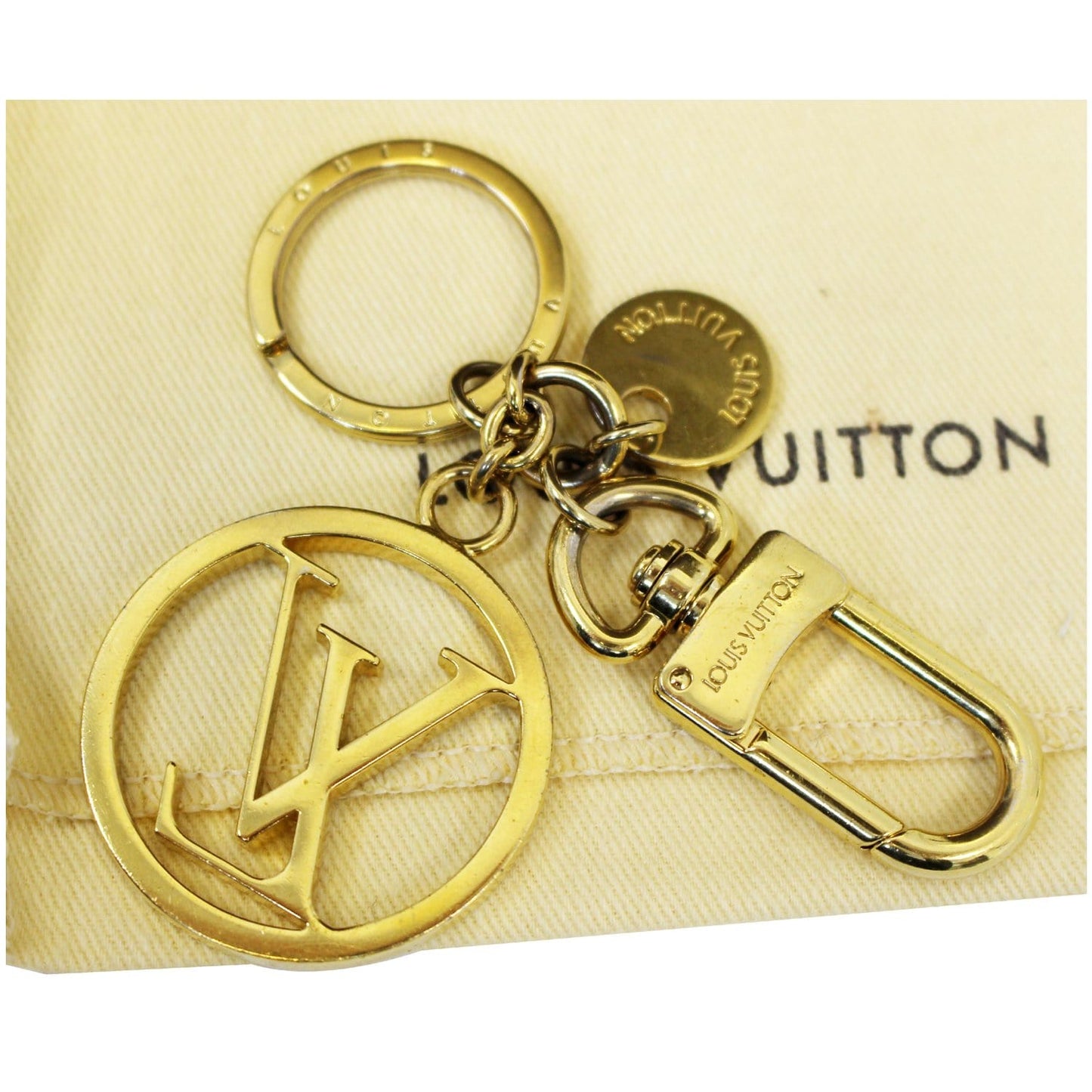 LOUIS VUITTON Bag Charm LV Circle Key Holder
