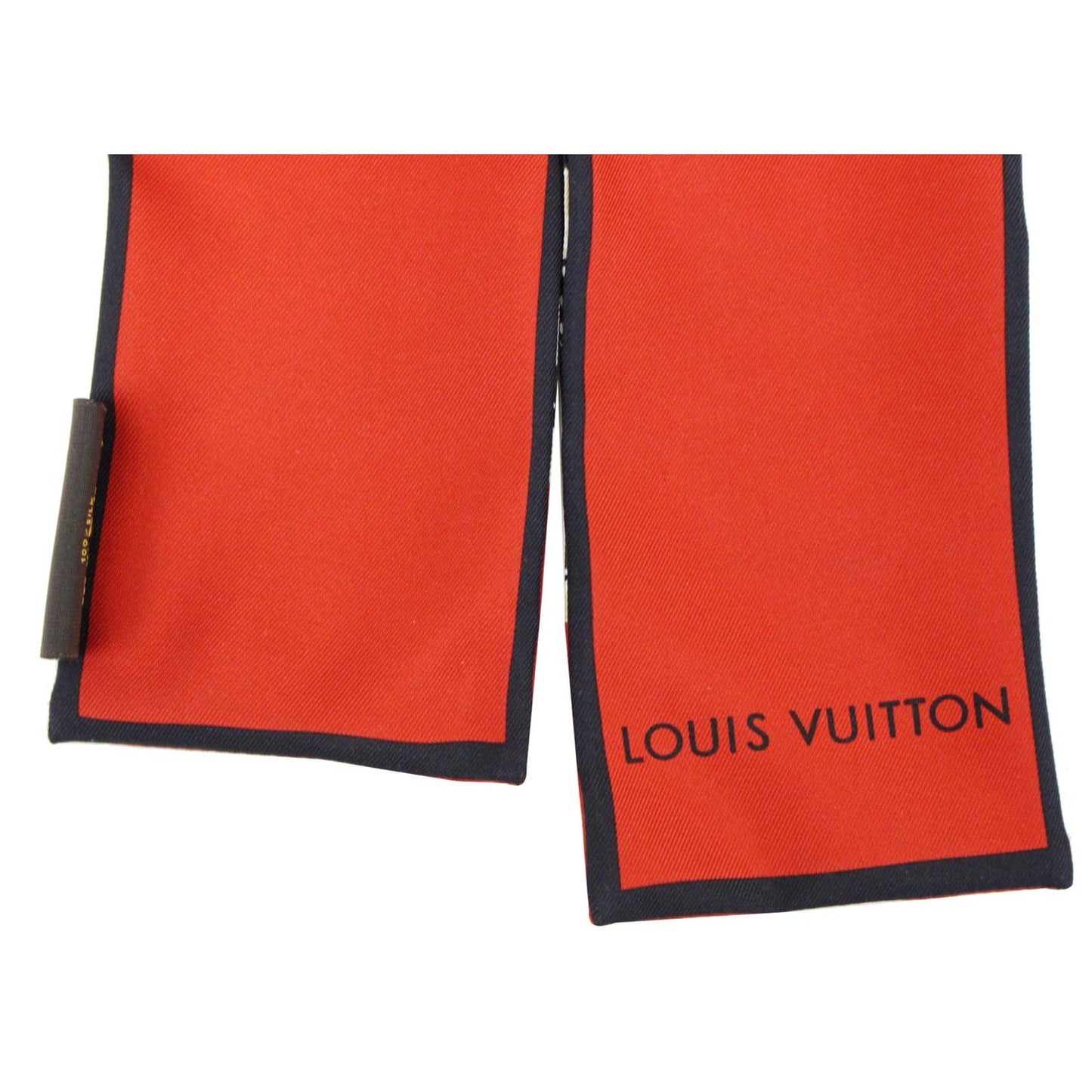 LOUIS VUITTON Silk Monogram Trunks Bandeau Brown/Red