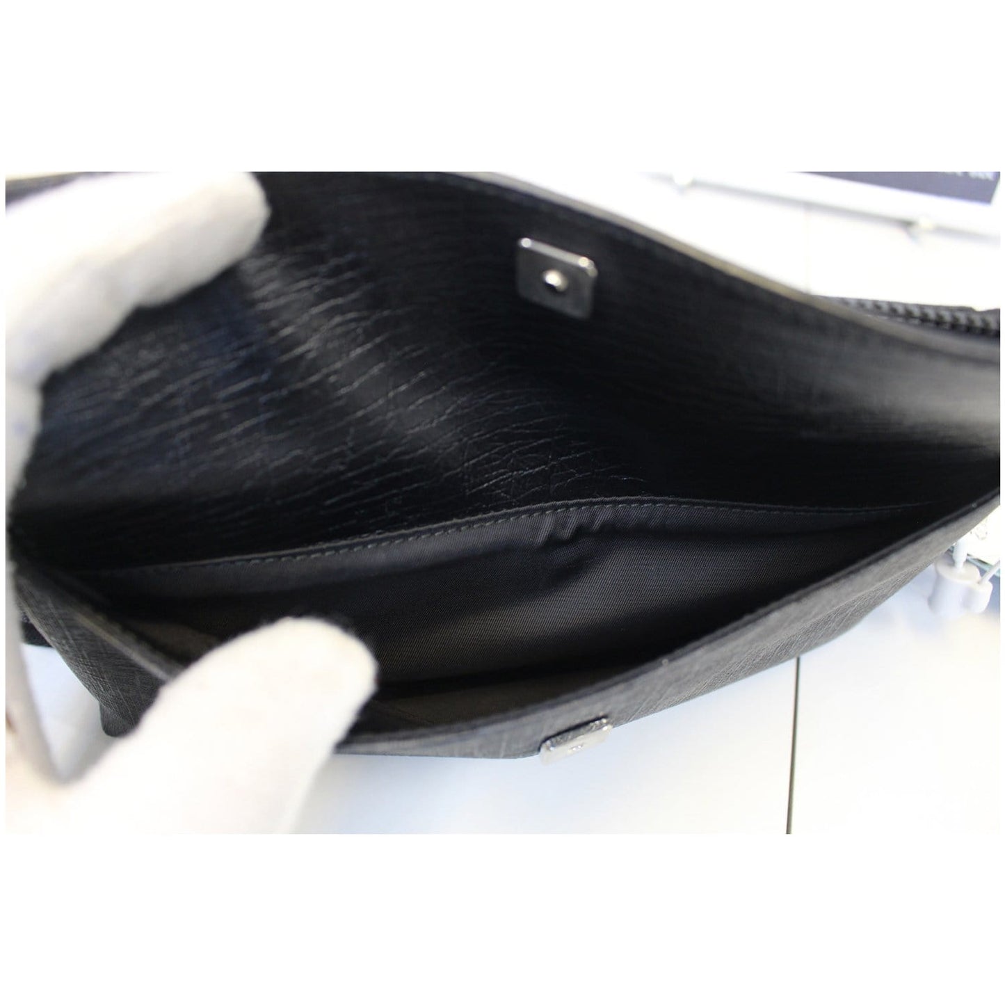 GUCCI GG Supreme Monogram Waist Bum Bag Black 161833