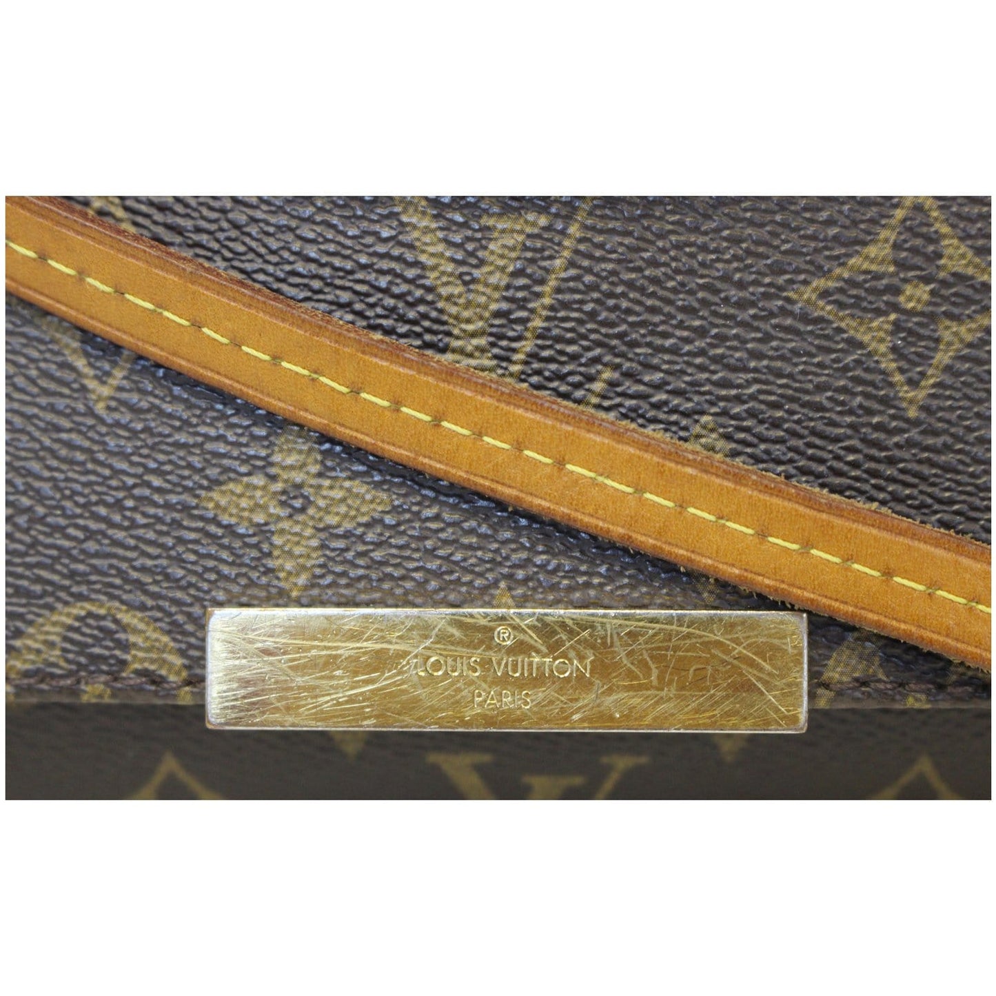 LOUIS VUITTON Favorite PM Monogram Canvas Crossbody Bag Brown