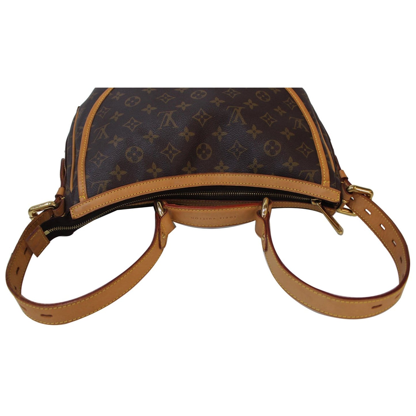 LOUIS VUITTON Tulum GM Monogram Canvas Shoulder Bag Brown