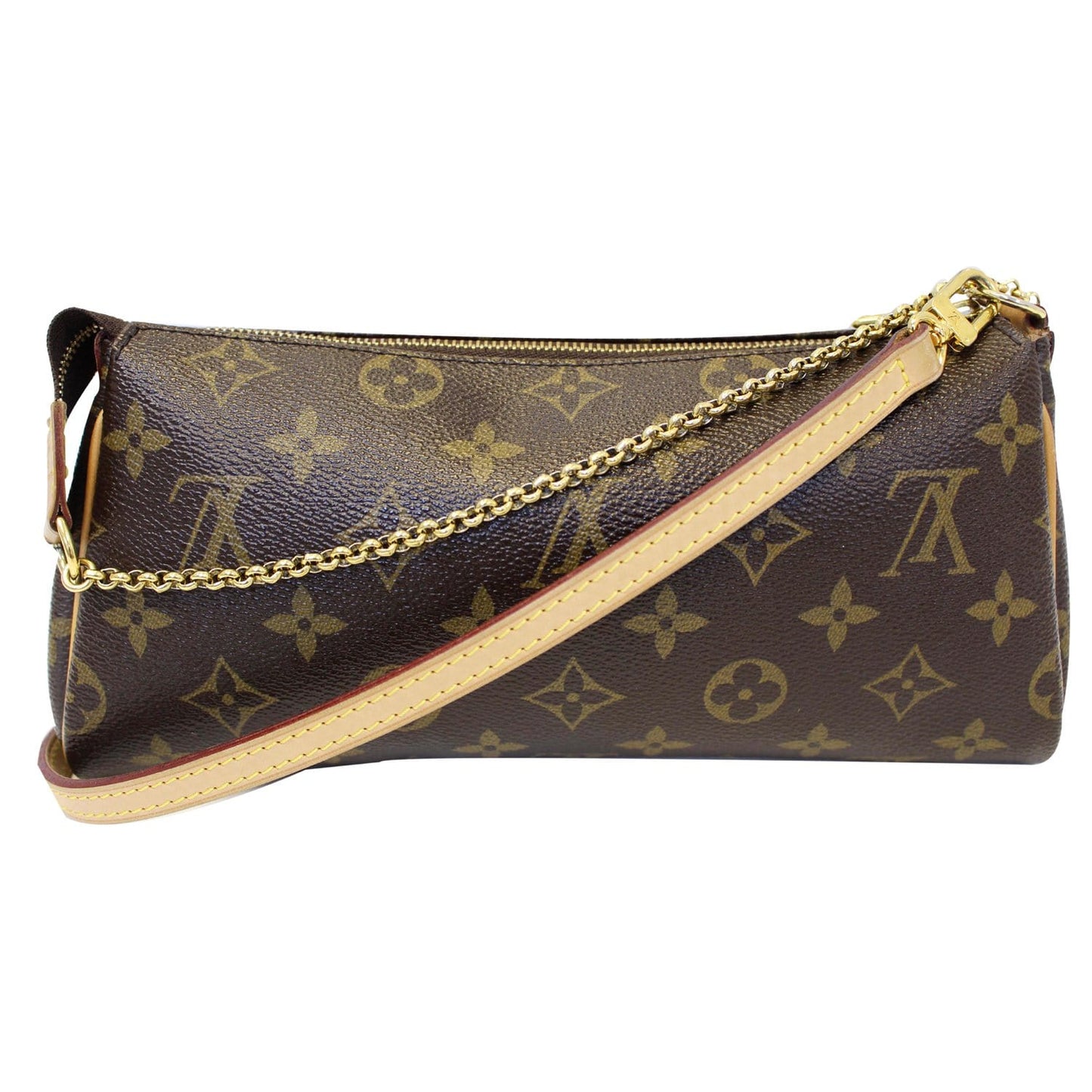 LOUIS VUITTON Pochette Eva Monogram Canvas Clutch Crossbody Bag