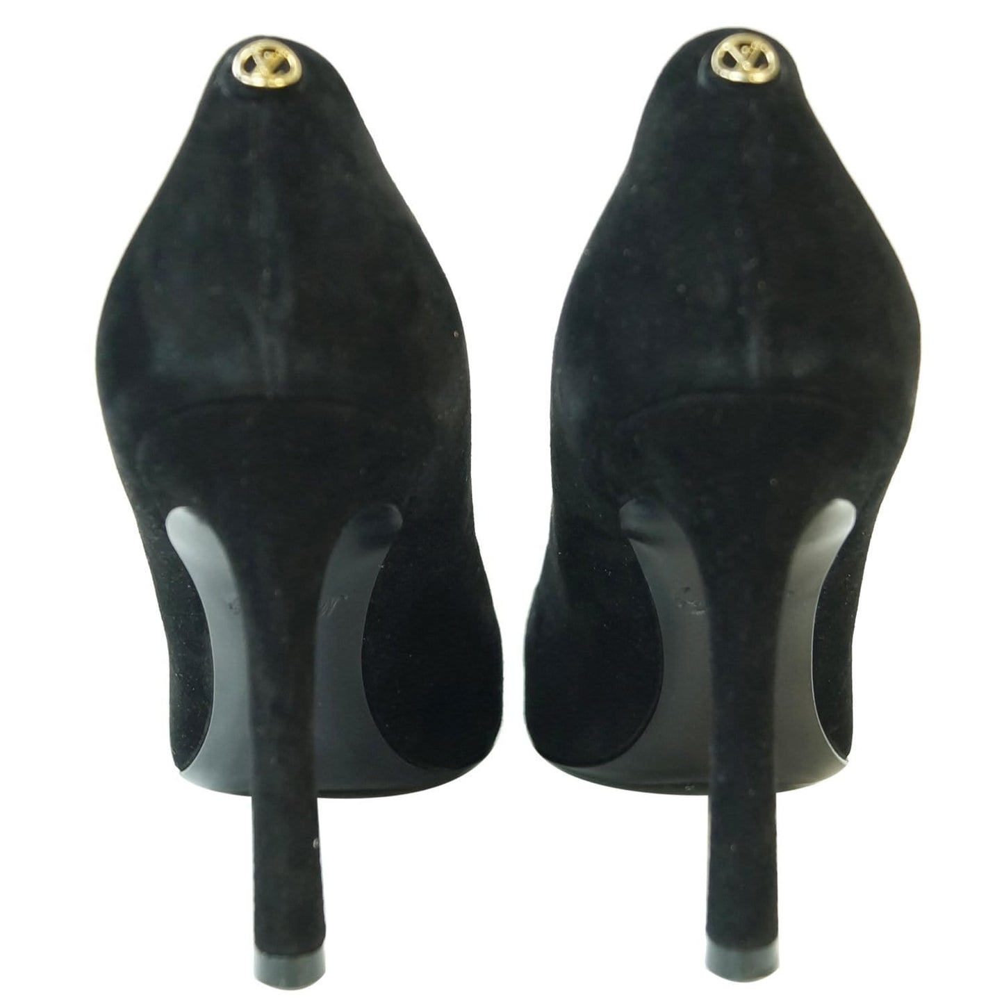 LOUIS VUITTON Rendez Vous Suede Leather Pumps Black US 6 - Last Call