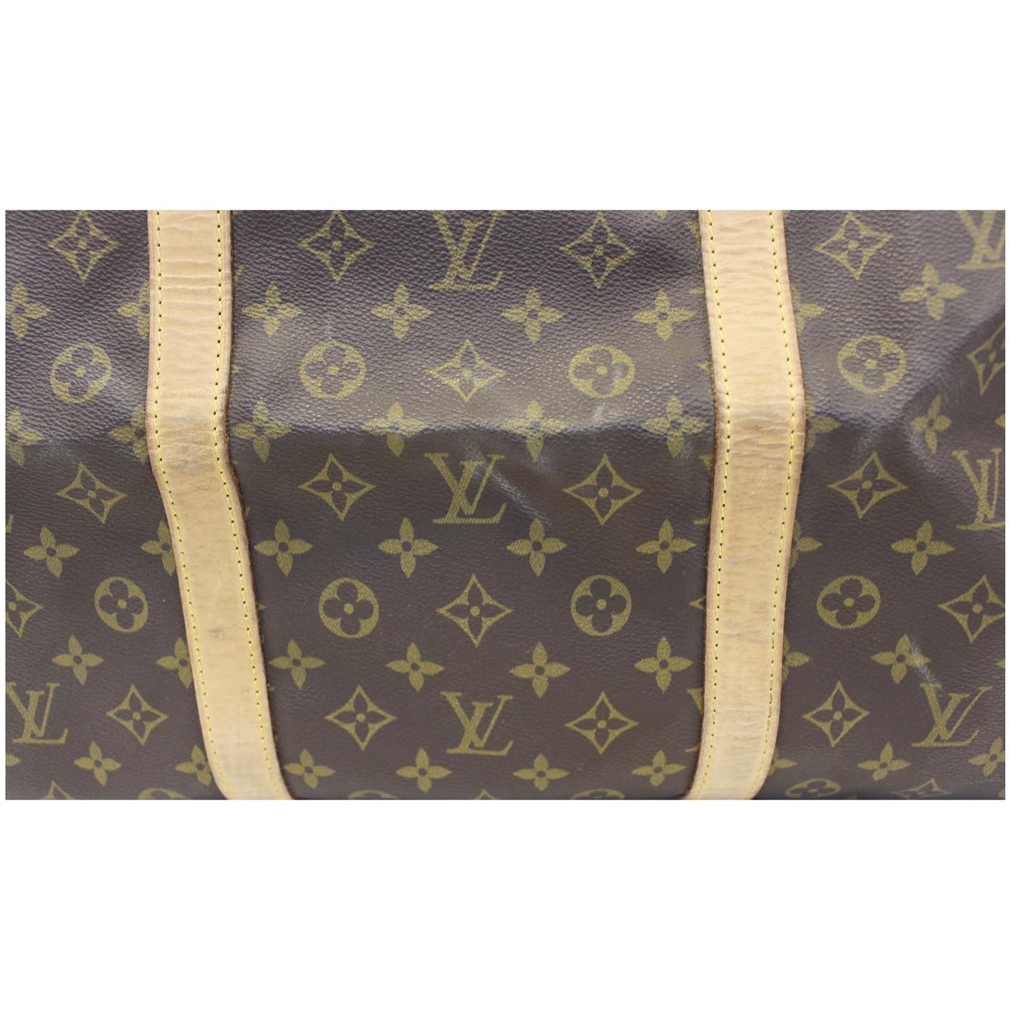 LOUIS VUITTON Sac Souple 55 Monogram Canvas Boston Bag Brown