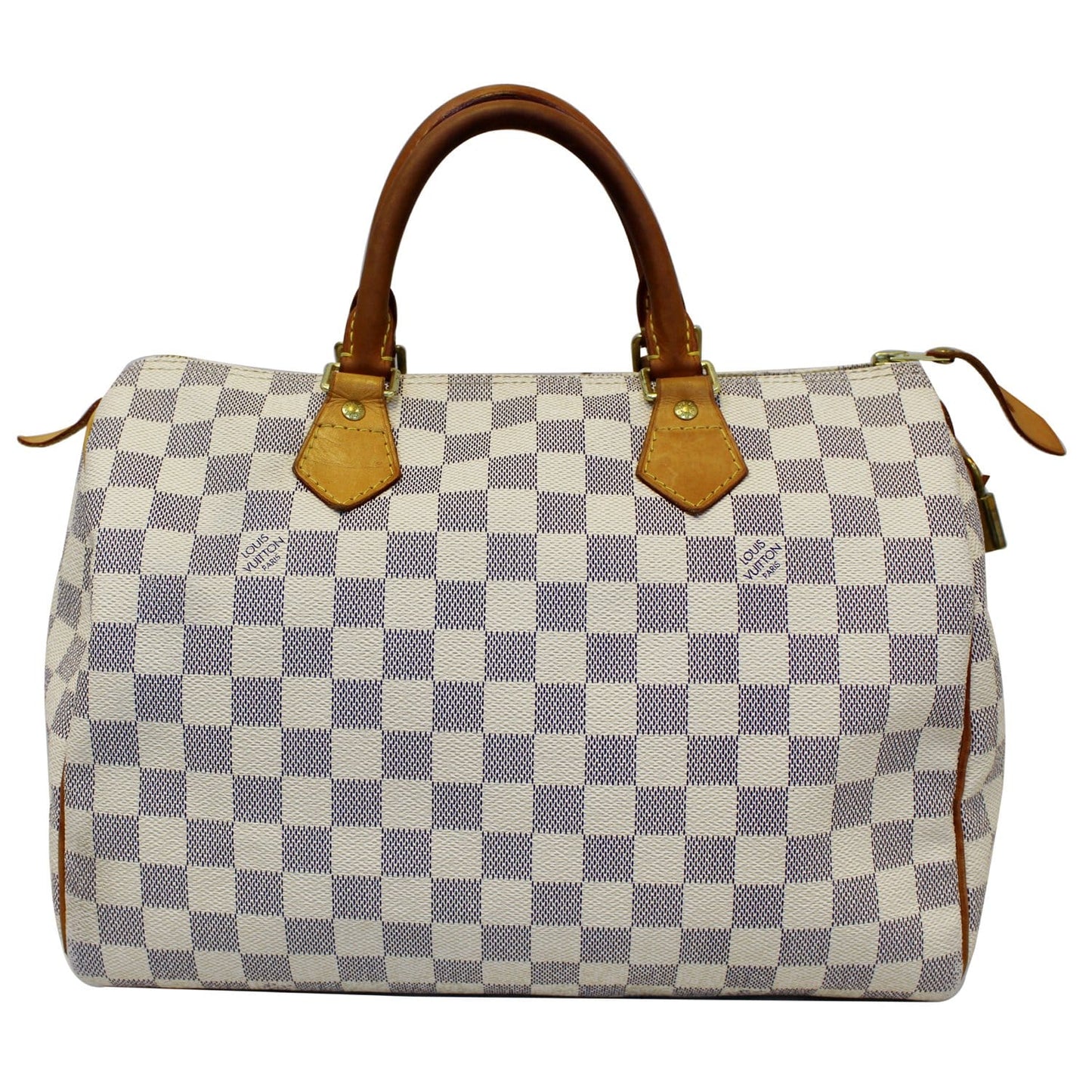 LOUIS VUITTON Speedy 30 Damier Azur Satchel Handbag