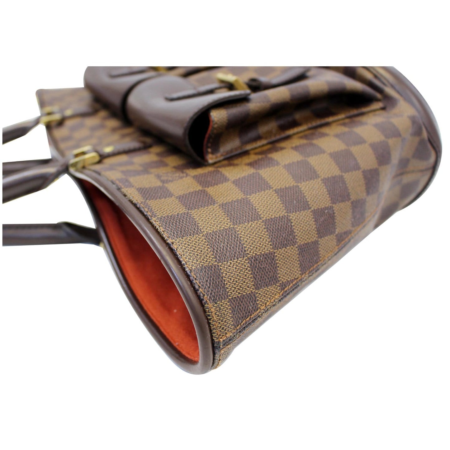 LOUIS VUITTON Manosque GM Damier Ebene Shoulder Bag Brown
