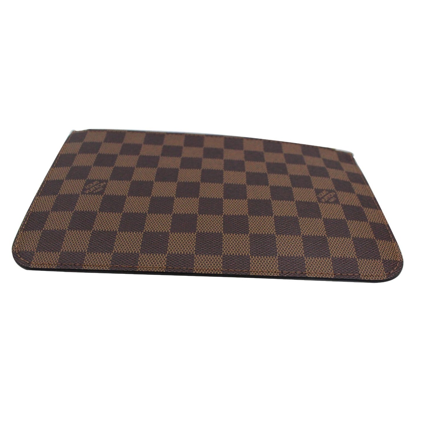 LOUIS VUITTON Pochette Wristlet Pouch Damier Ebene Neverfull MM Brown