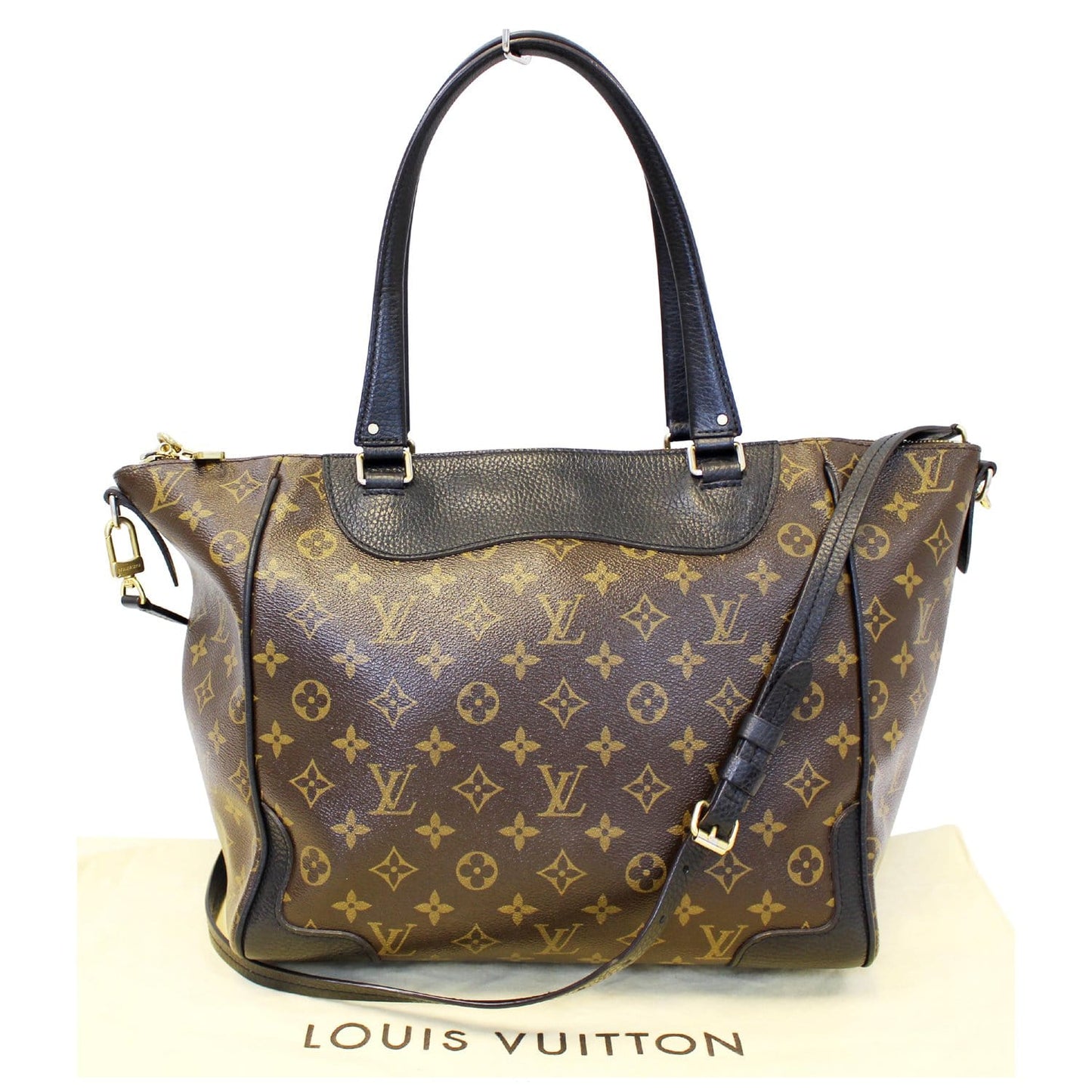 LOUIS VUITTON Estrela NM Monogram Canvas Shoulder Bag Noir Black
