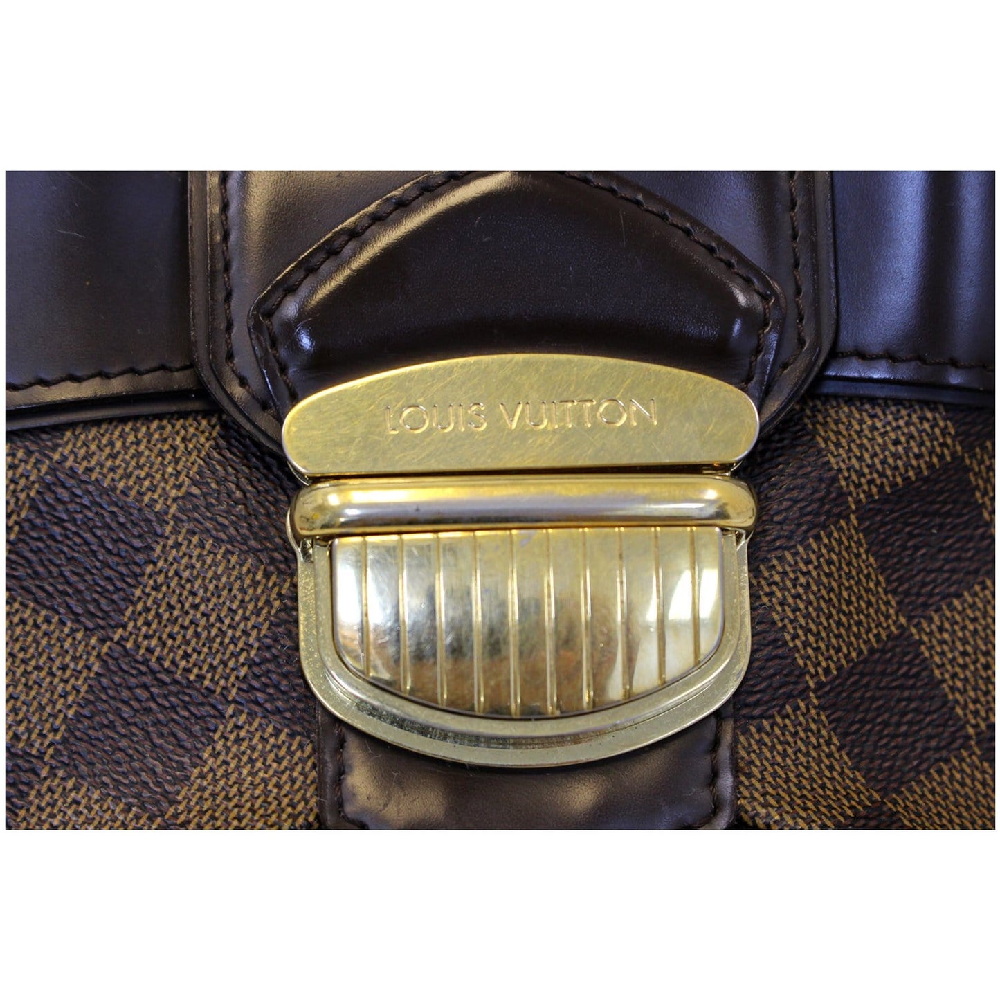 LOUIS VUITTON Sistina PM Damier Ebene Shoulder Handbag