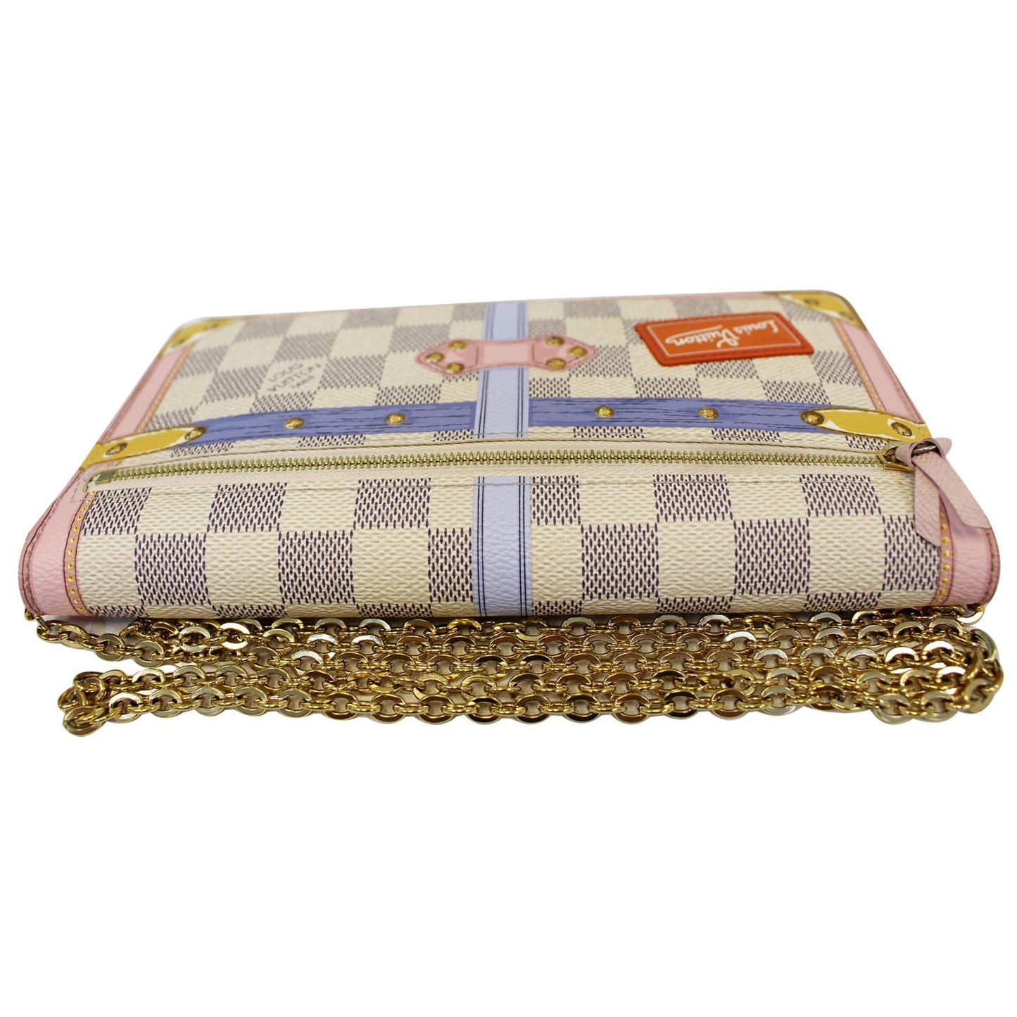 LOUIS VUITTON Summer Trunks Pochette Damier Azur Shoulder Bag White - 20% OFF
