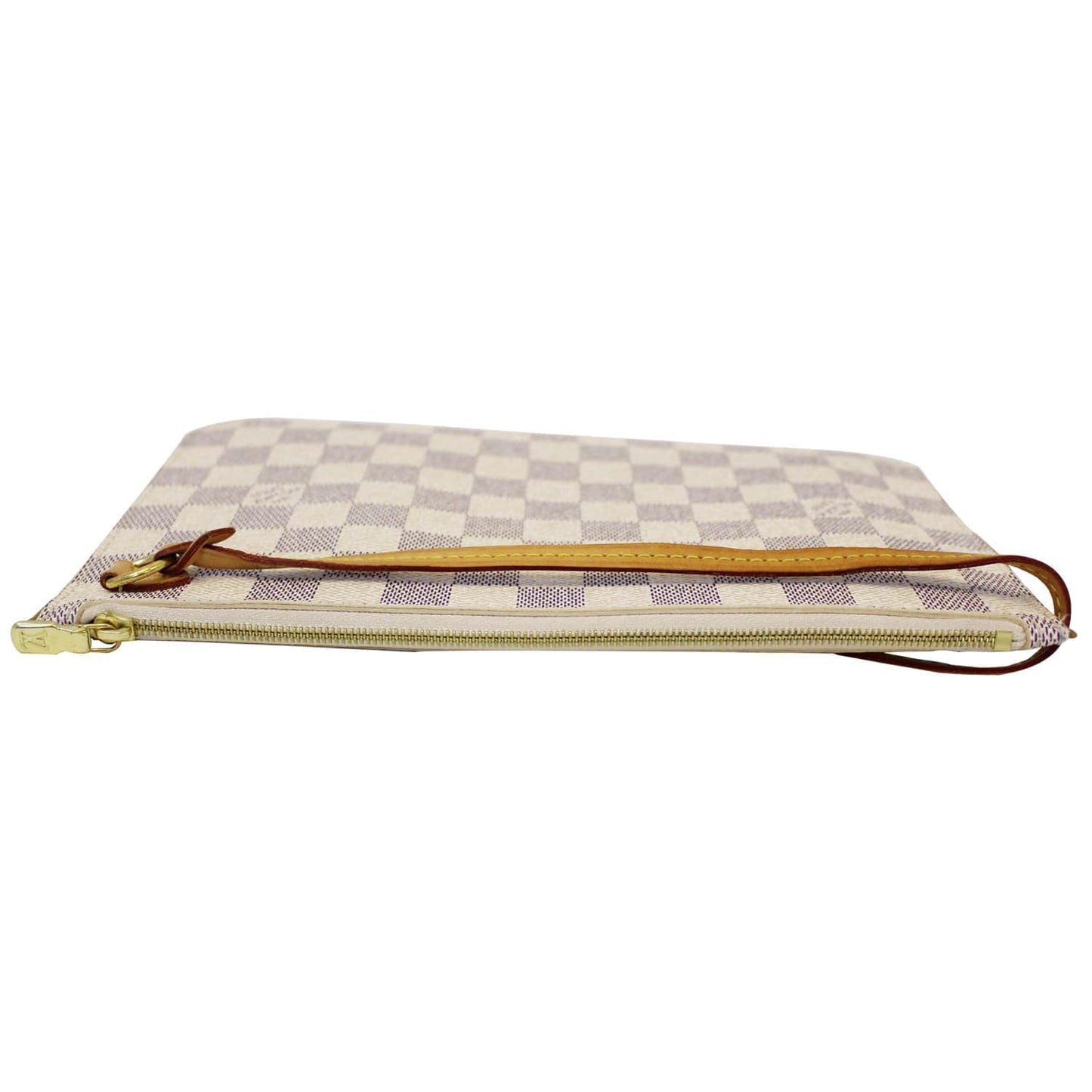 LOUIS VUITTON Pochette Wristlet Pouch Neverfull MM Damier Azur