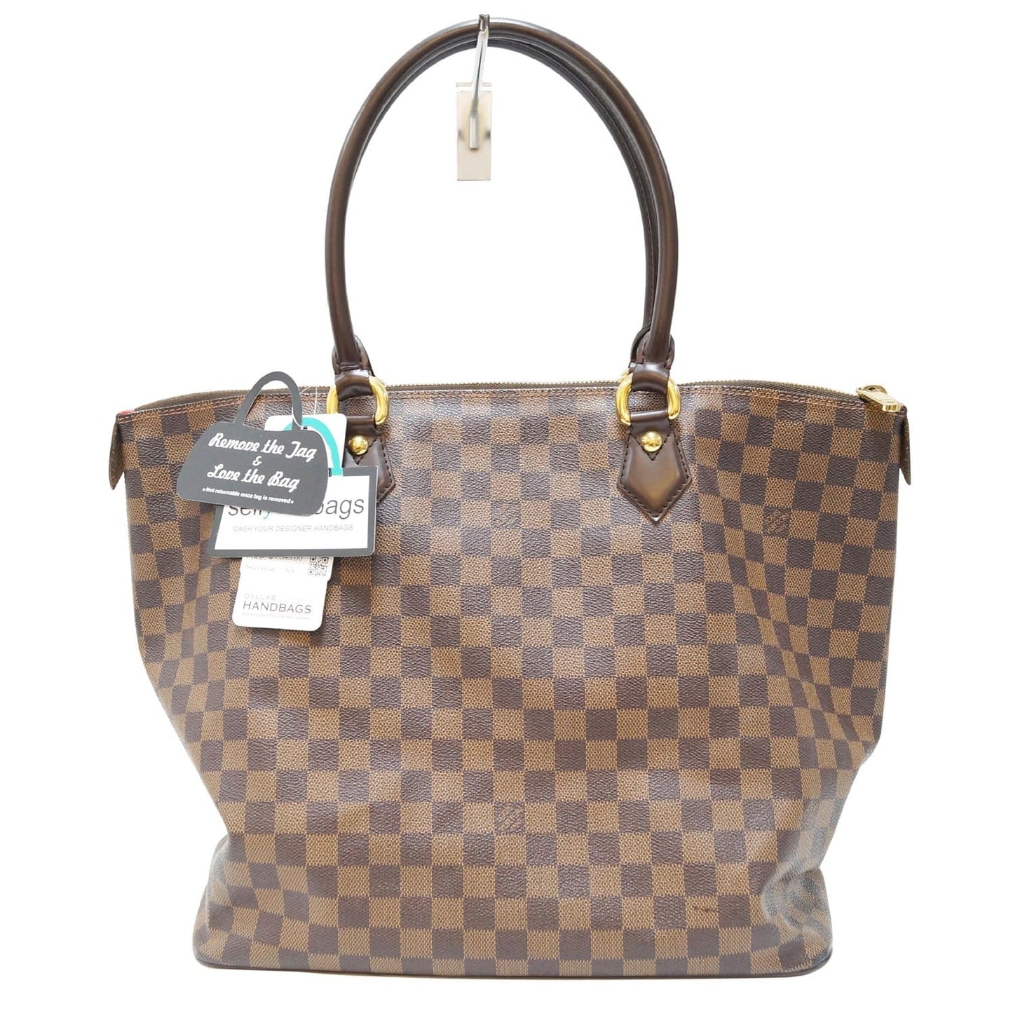 LOUIS VUITTON Saleya GM Damier Ebene Shoulder Handbag