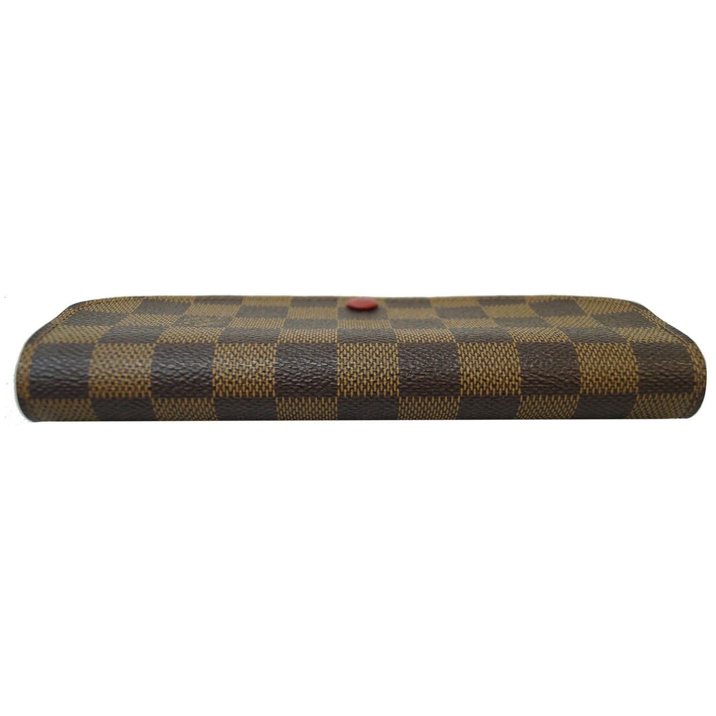 LOUIS VUITTON Emilie Damier Ebene Wallet Brown