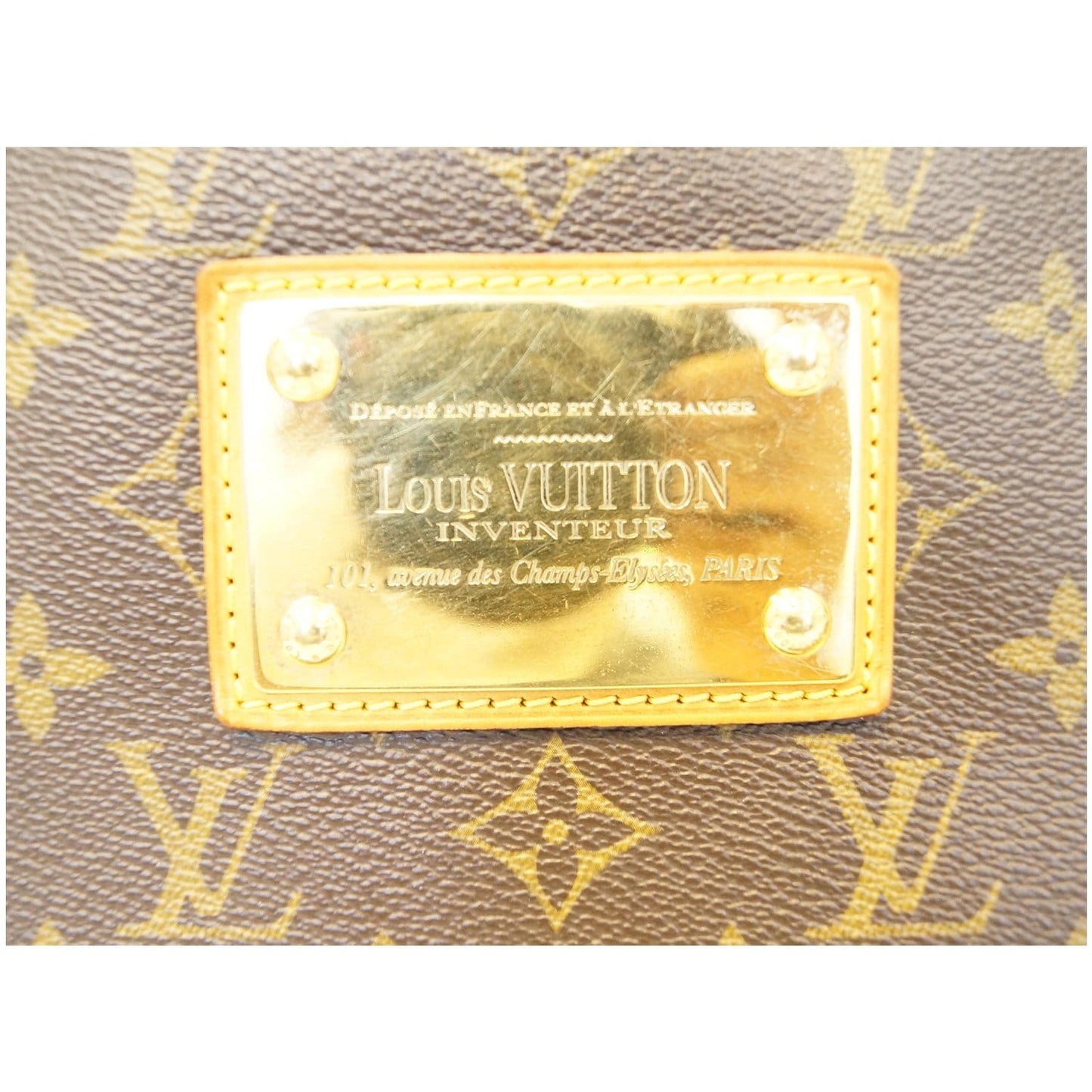 LOUIS VUITTON Galliera PM Monogram Canvas Shoulder Bag Brown