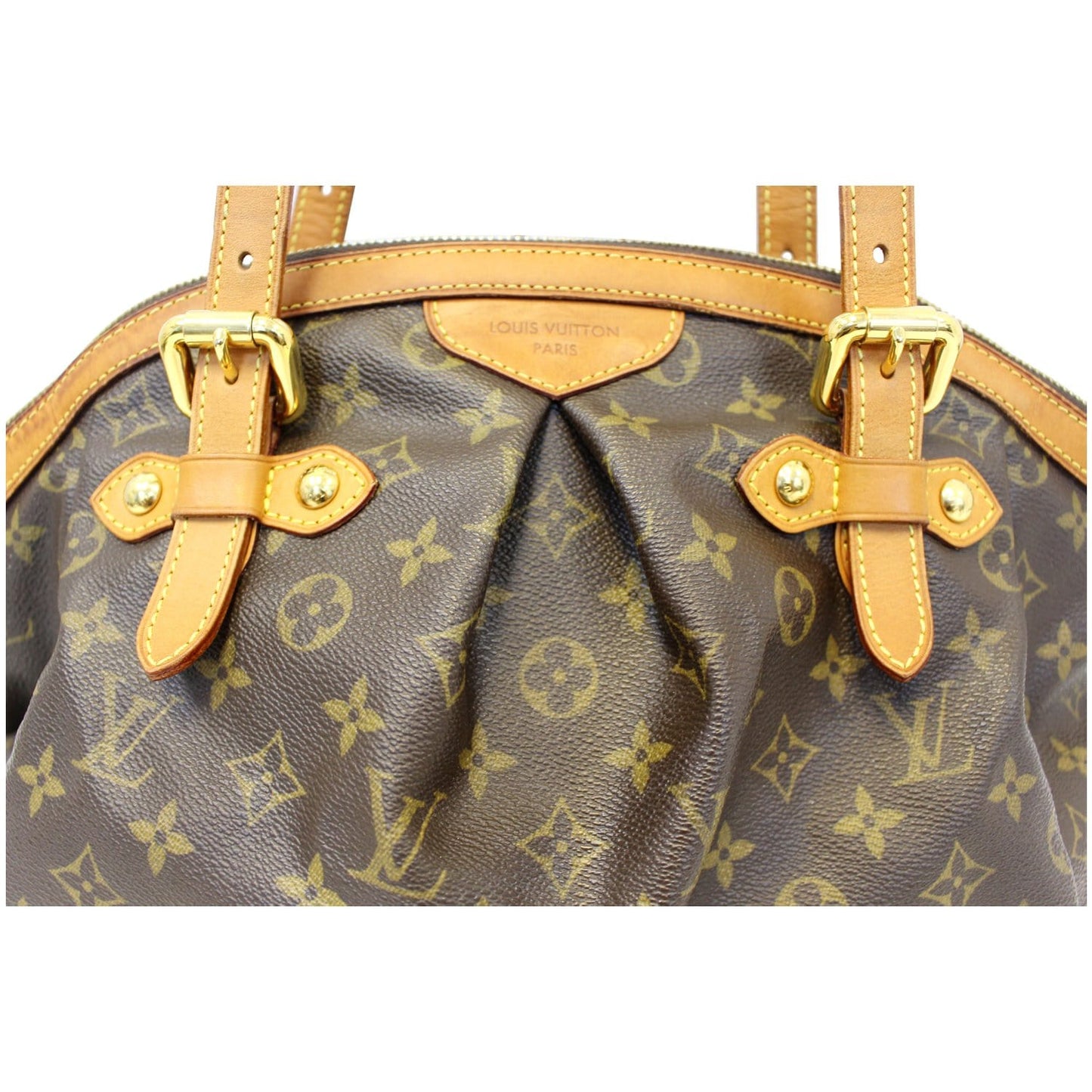 LOUIS VUITTON Tivoli GM Monogram Canvas Brown Shoulder Bag Brown