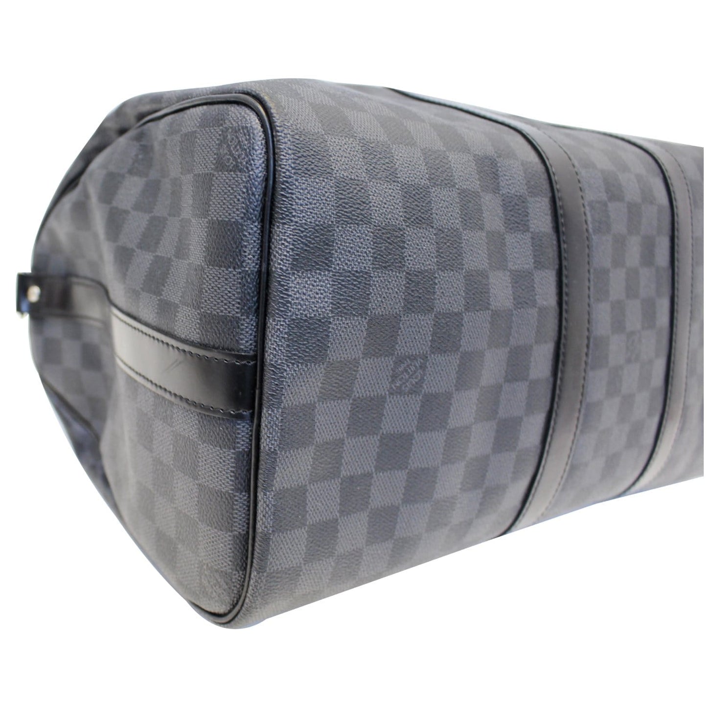 LOUIS VUITTON Keepall 45 Damier Graphite Bandouliere Travel Bag