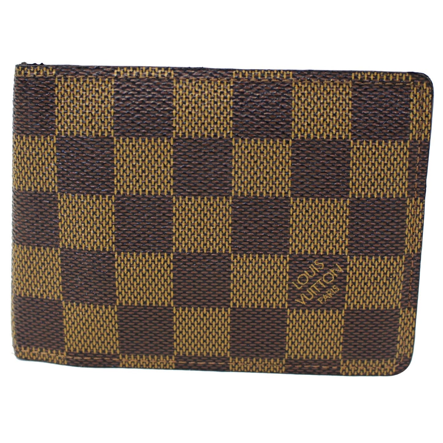 LOUIS VUITTON Multiple Damier Ebene Wallet Brown