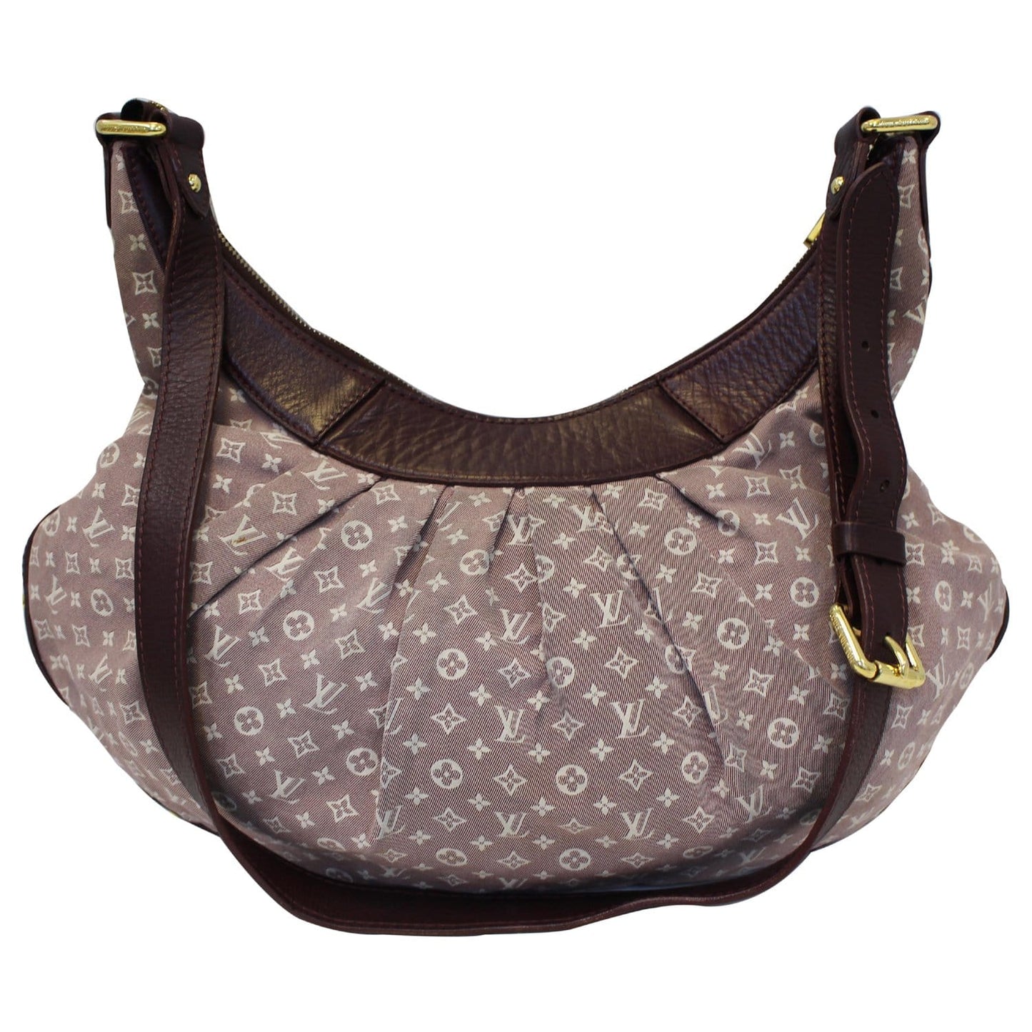 LOUIS VUITTON Rhapsody MM Monogram Mini Lin Shoulder Bag Burgundy
