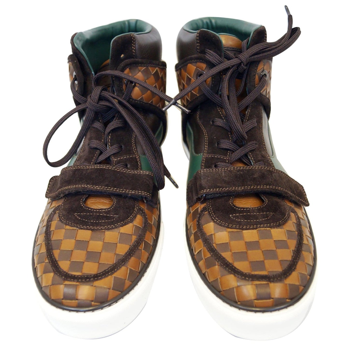 LOUIS VUITTON Tower Hightop Damier Ebene Sneakers Brown Size 11