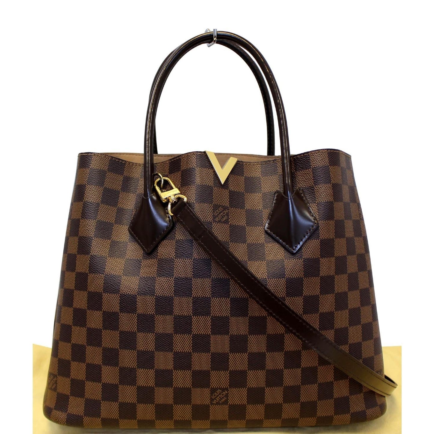 LOUIS VUITTON Kensington Damier Ebene Shoulder Handbag