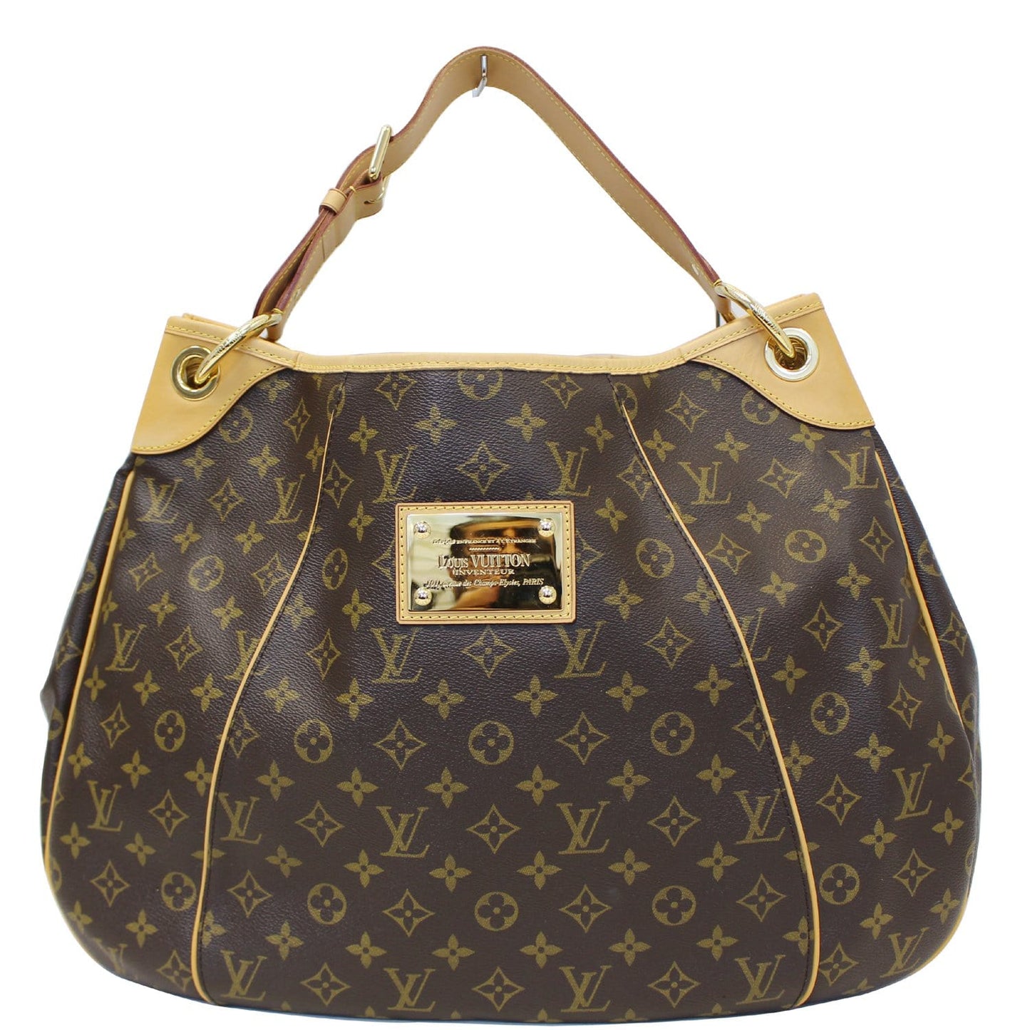 LOUIS VUITTON Galliera GM Monogram Canvas Shoulder Tote Bag Brown