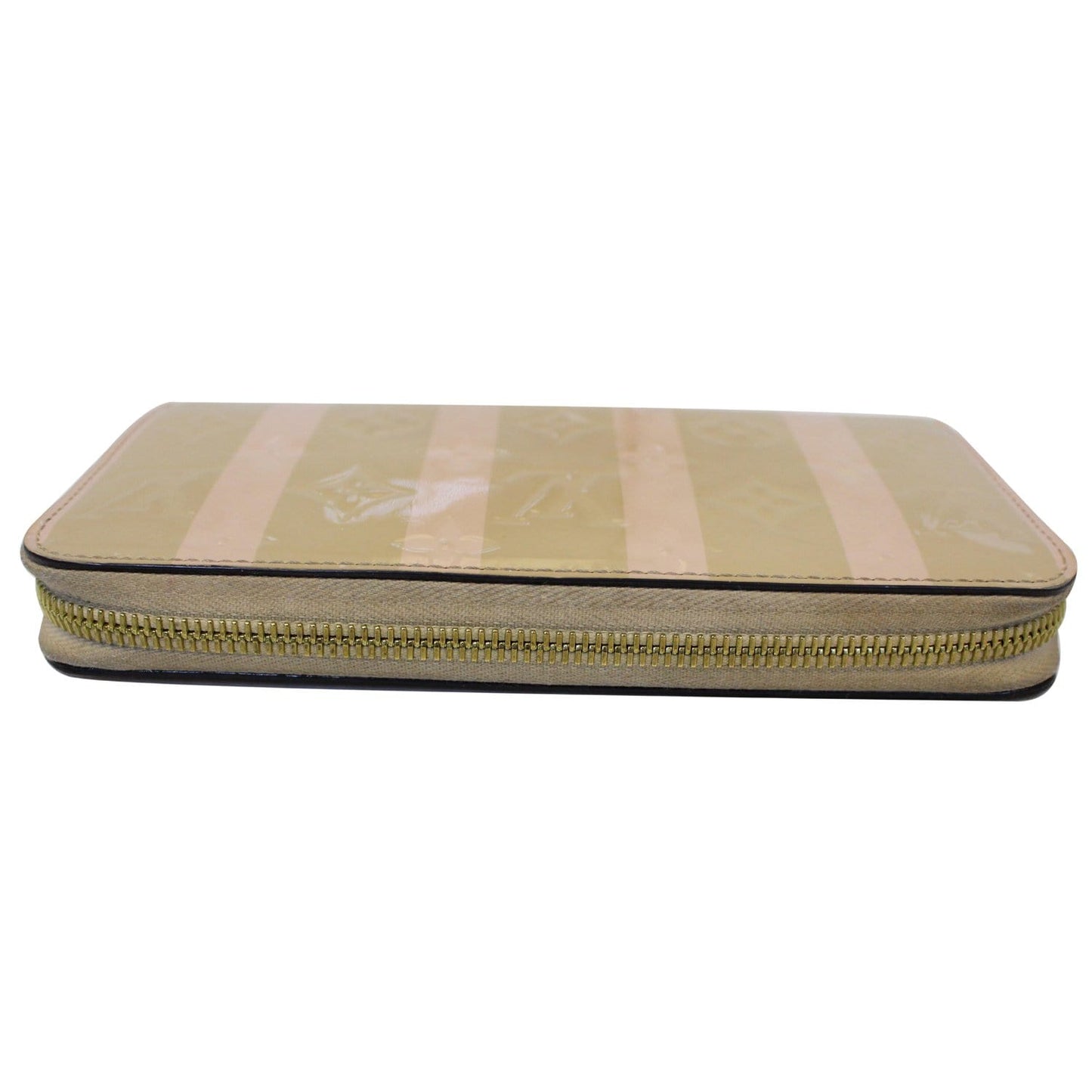 LOUIS VUITTON Vernis Rayures Zippy Wallet Dune - 25% OFF
