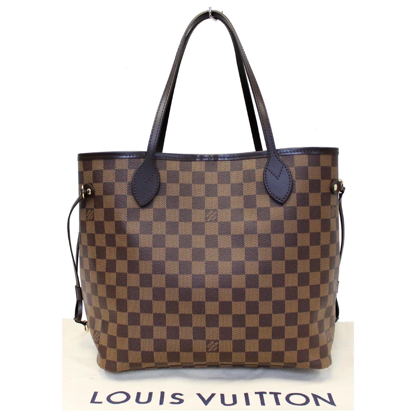 LOUIS VUITTON Neverfull MM Damier Ebene Brown Tote Bag