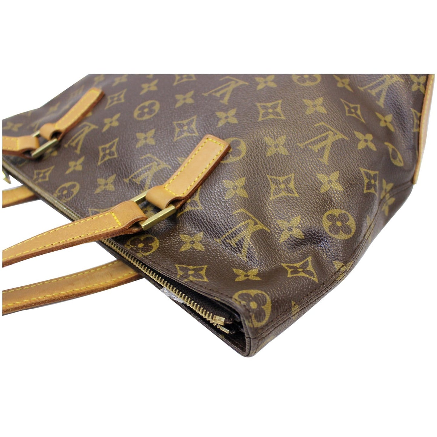 LOUIS VUITTON Cabas Piano Monogram Canvas Shoulder Bag Brown